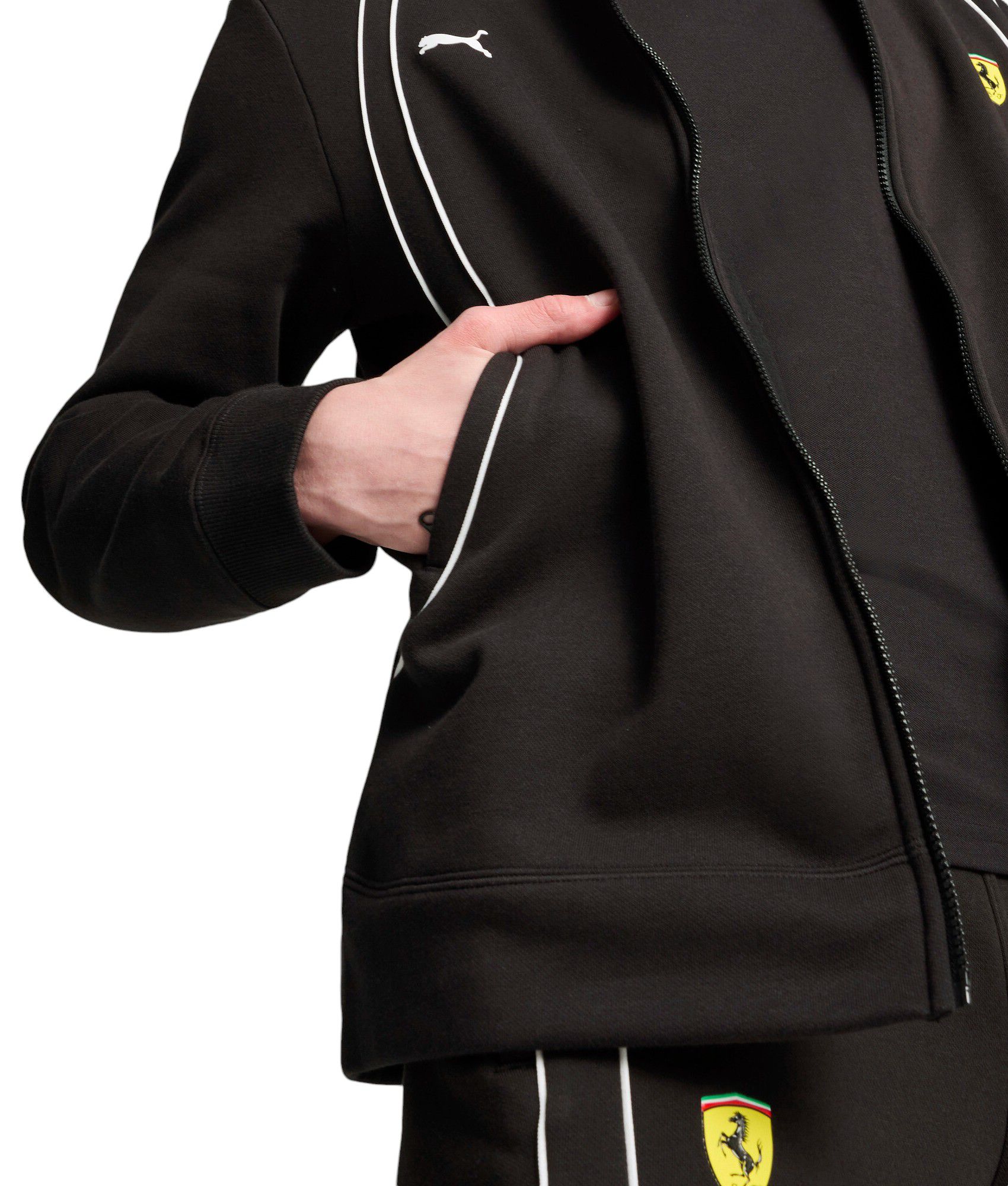 Puma Men's Ferrari Racing Black Race Pullover Hoodie product image