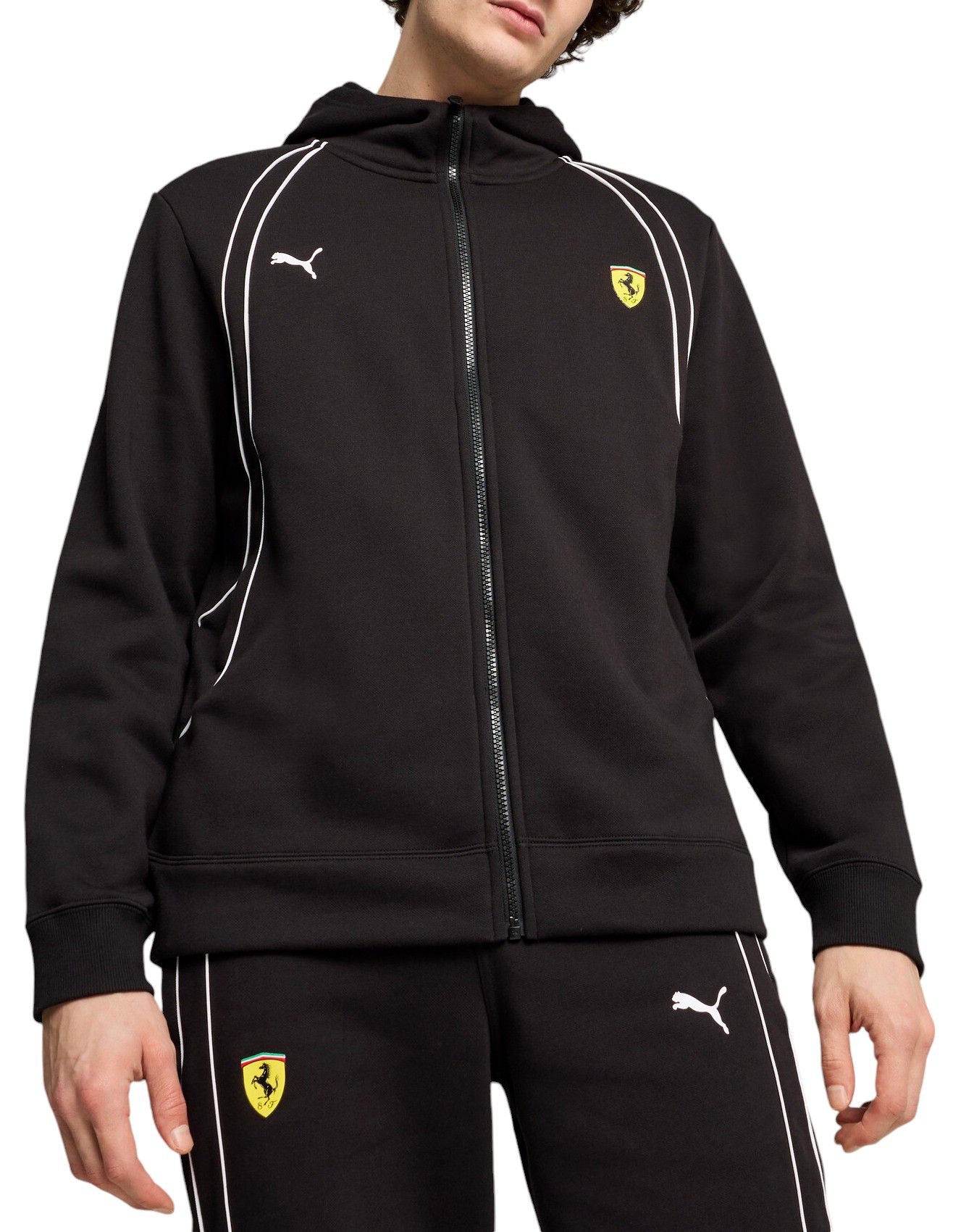 Puma Men's Ferrari Racing Black Race Pullover Hoodie product image