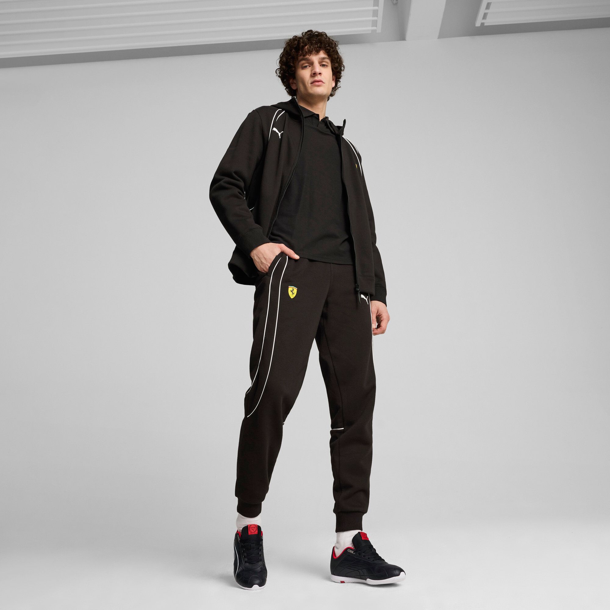 Puma Men's Ferrari Racing Black Race Pullover Hoodie product image
