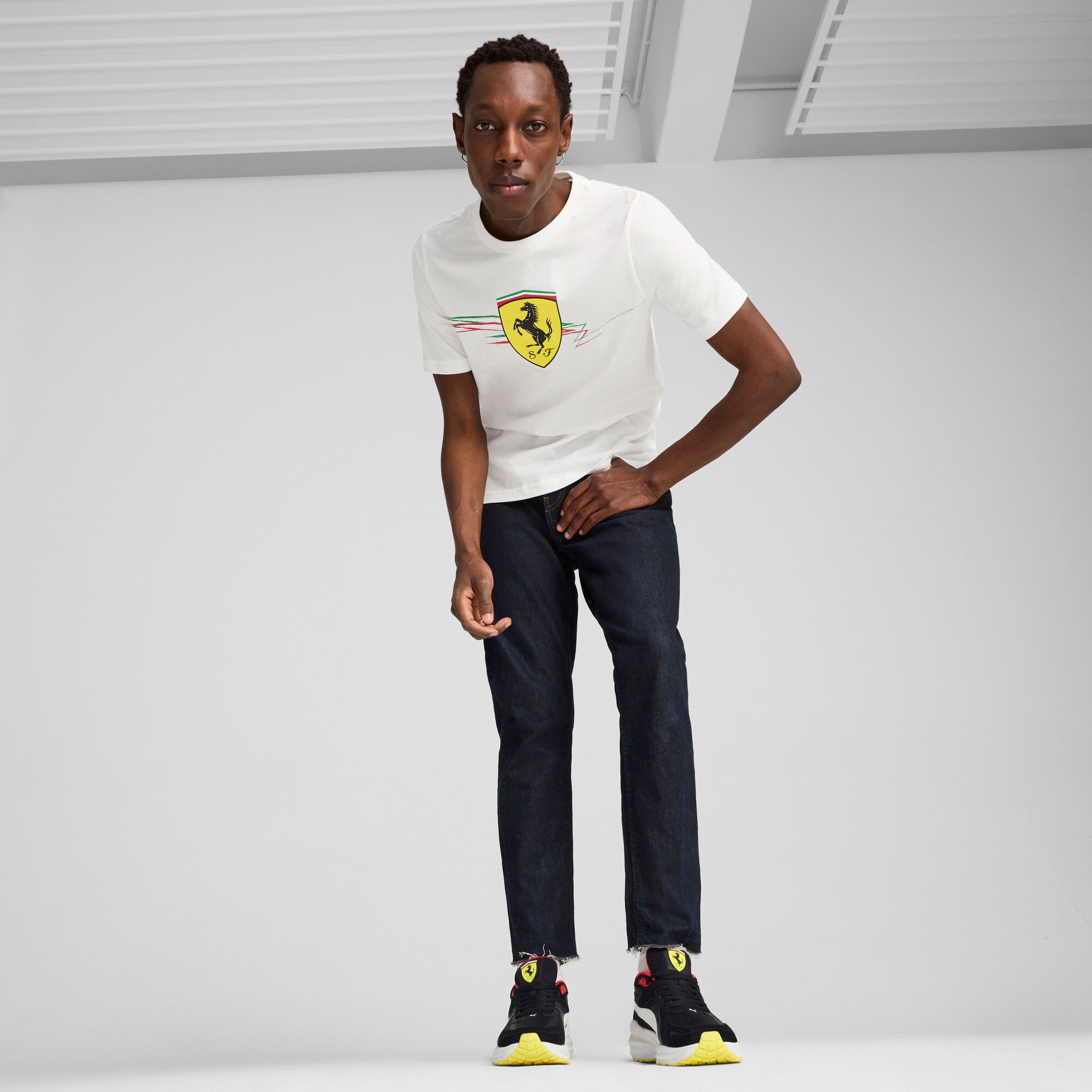 Puma Men's Ferrari Racing White Shield T-Shirt product image
