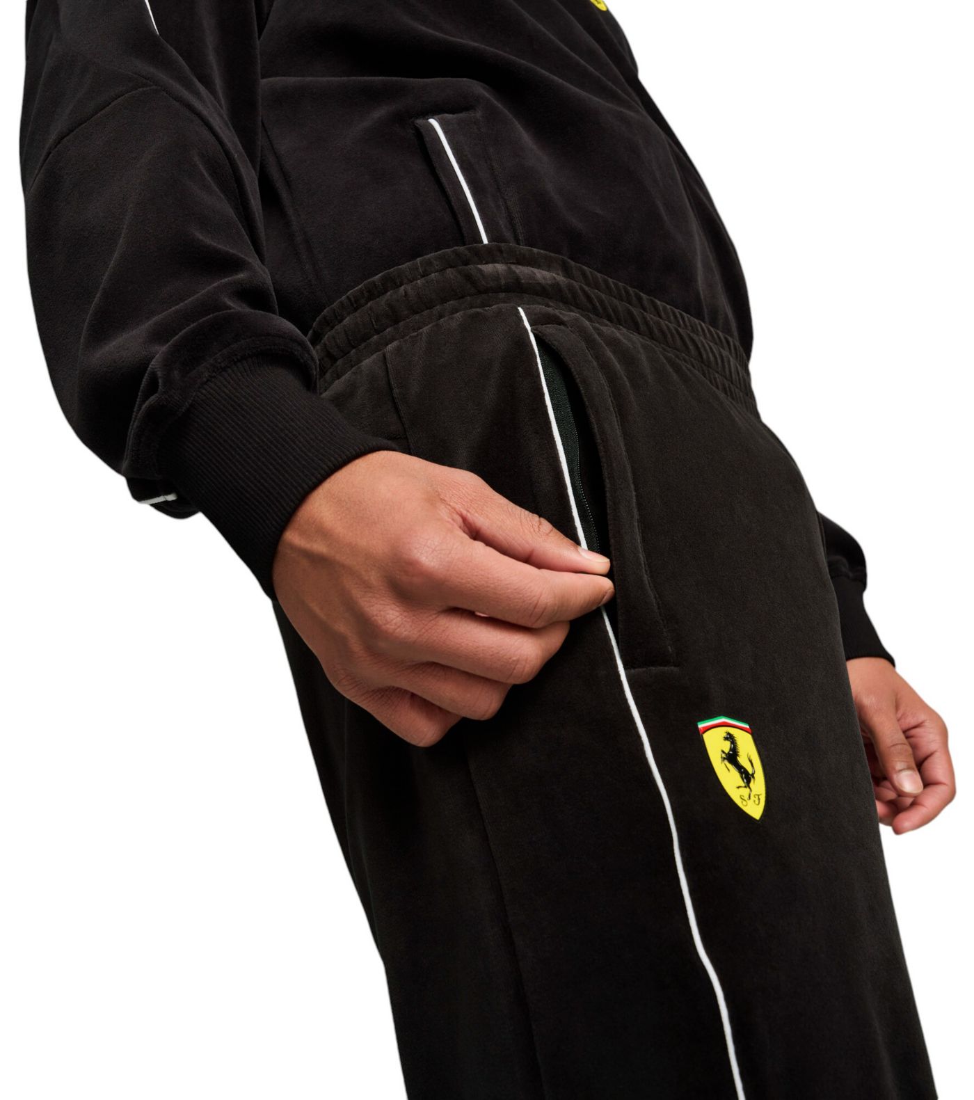 Puma Men s Ferrari Racing Black Race Pants Dick s Sporting Goods