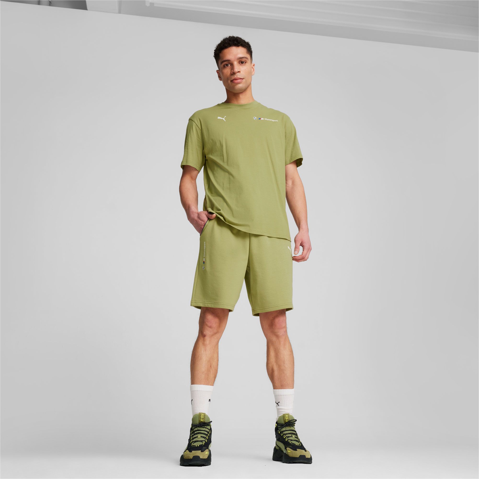 Puma Men's BMW Racing Essential Logo Green T-Shirt product image