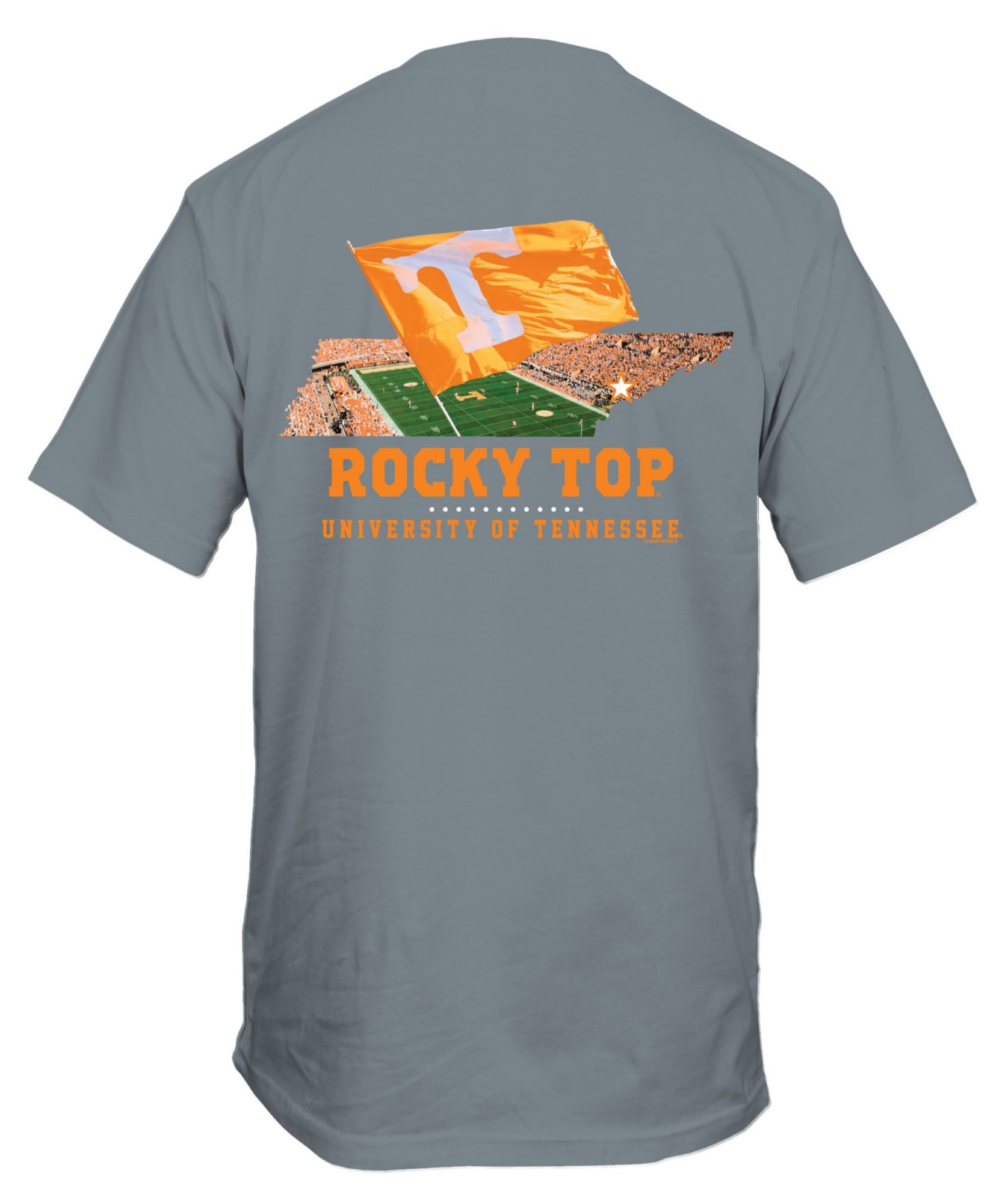 New World Graphics Men's Tennessee Volunteers Granite State Waving Flag Long Sleeve T-Shirt product image