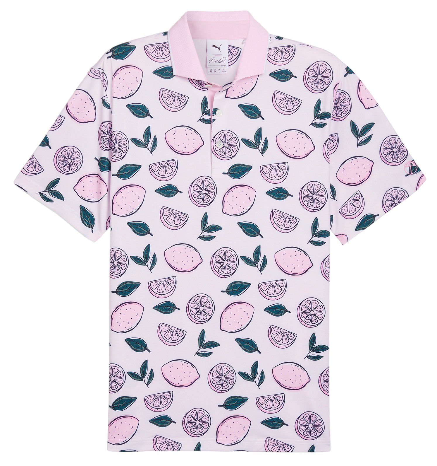 PUMA x Arnold Palmer Men's Pink Lemonade Golf Polo product image