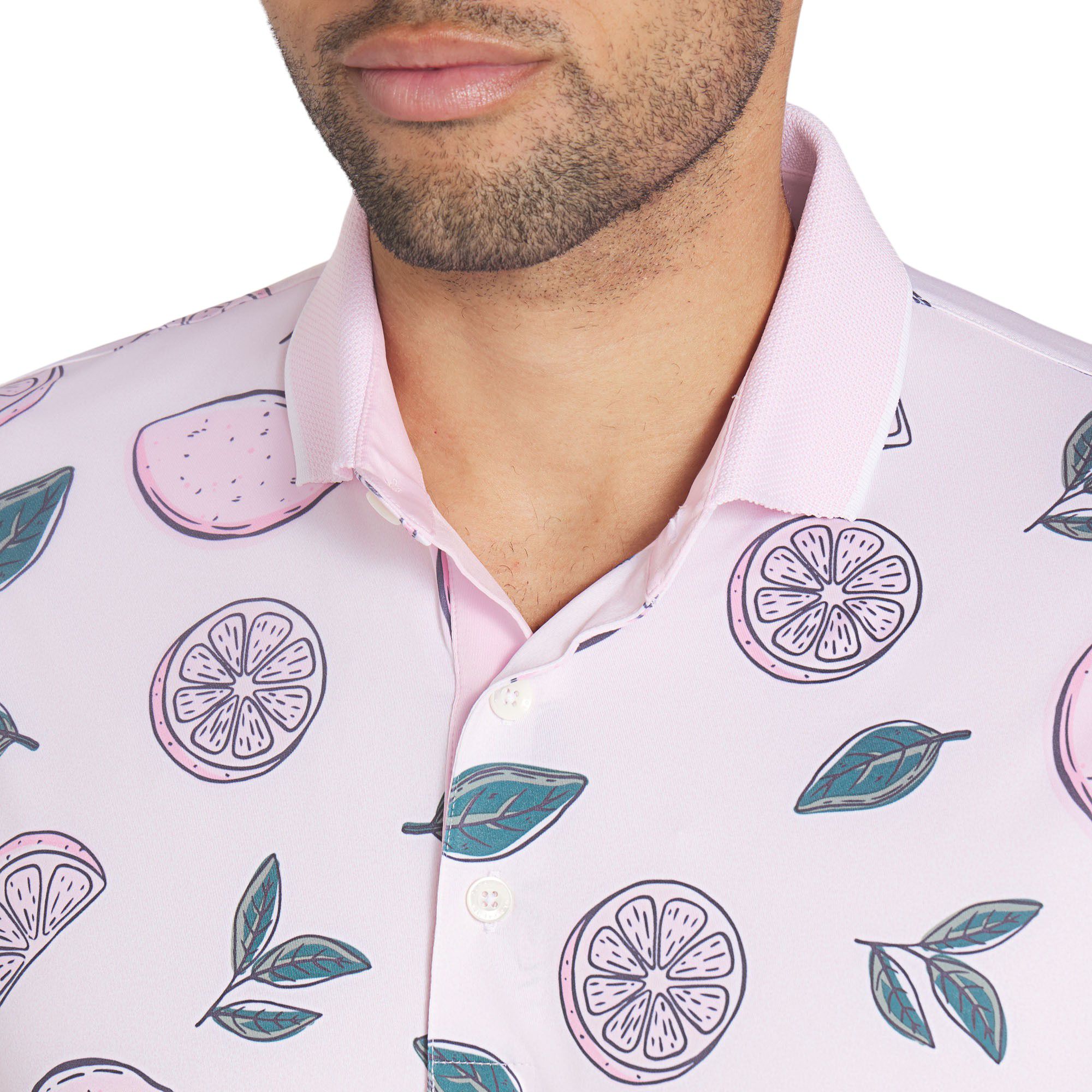 PUMA x Arnold Palmer Men's Pink Lemonade Golf Polo product image