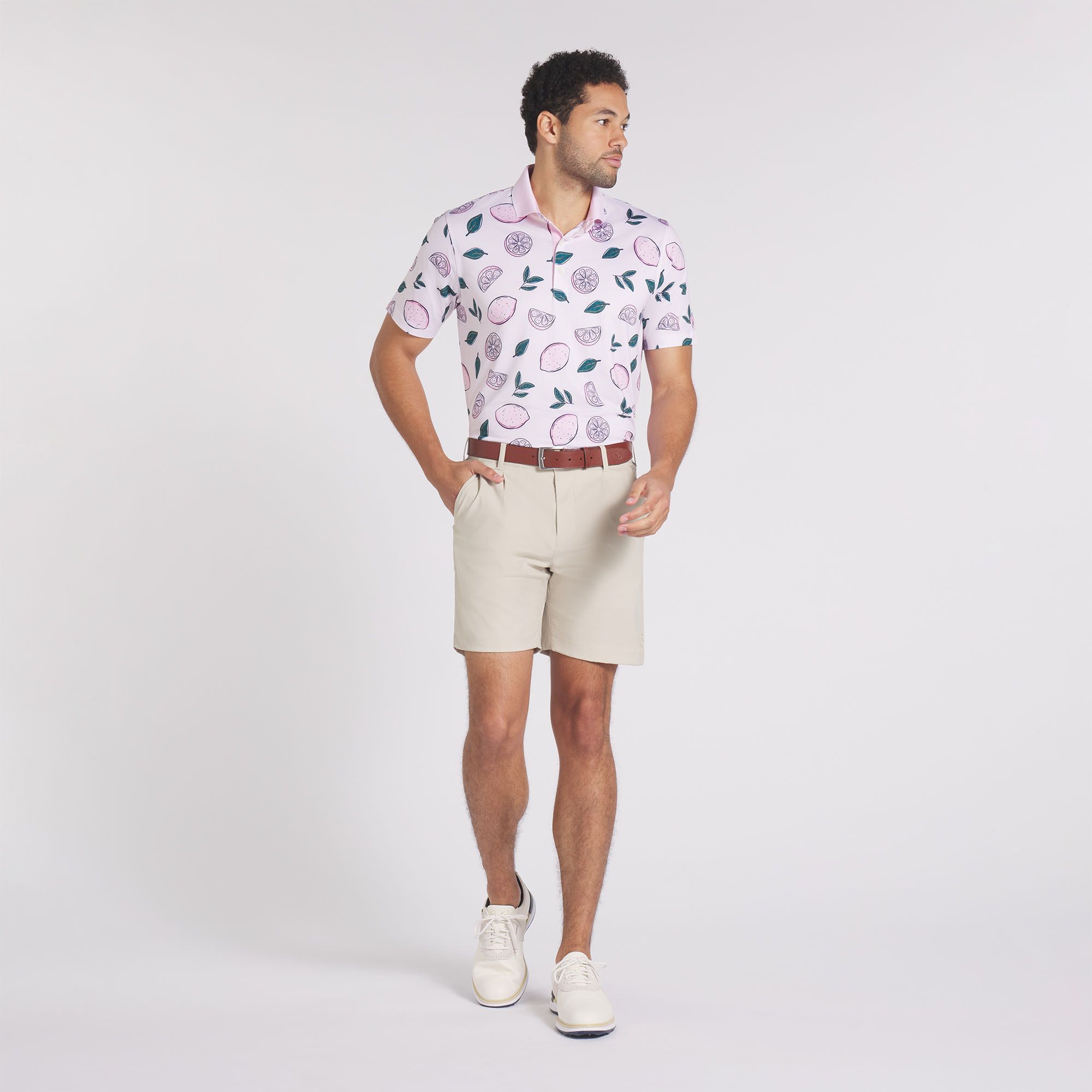PUMA x Arnold Palmer Men's Pink Lemonade Golf Polo product image