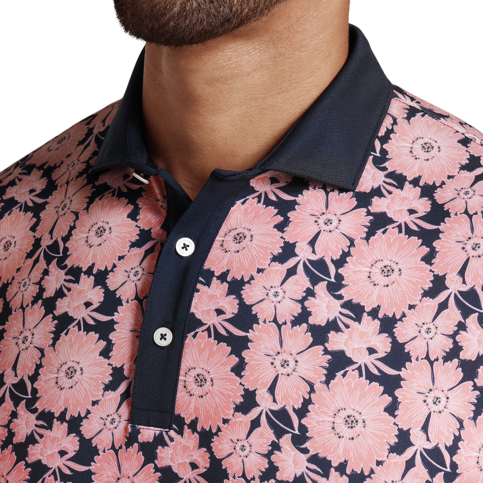 PUMA Men's Pique Flower Fields Golf Polo product image