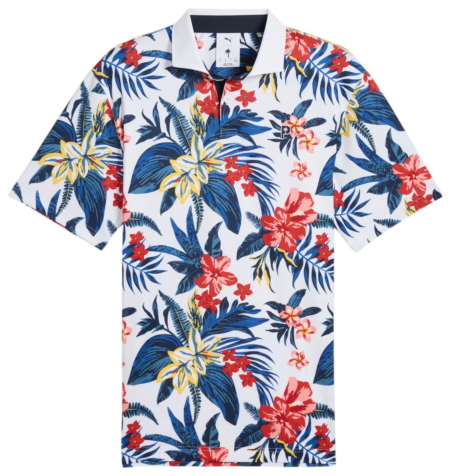 PUMA X PTC Men's Floral Golf Polo product image