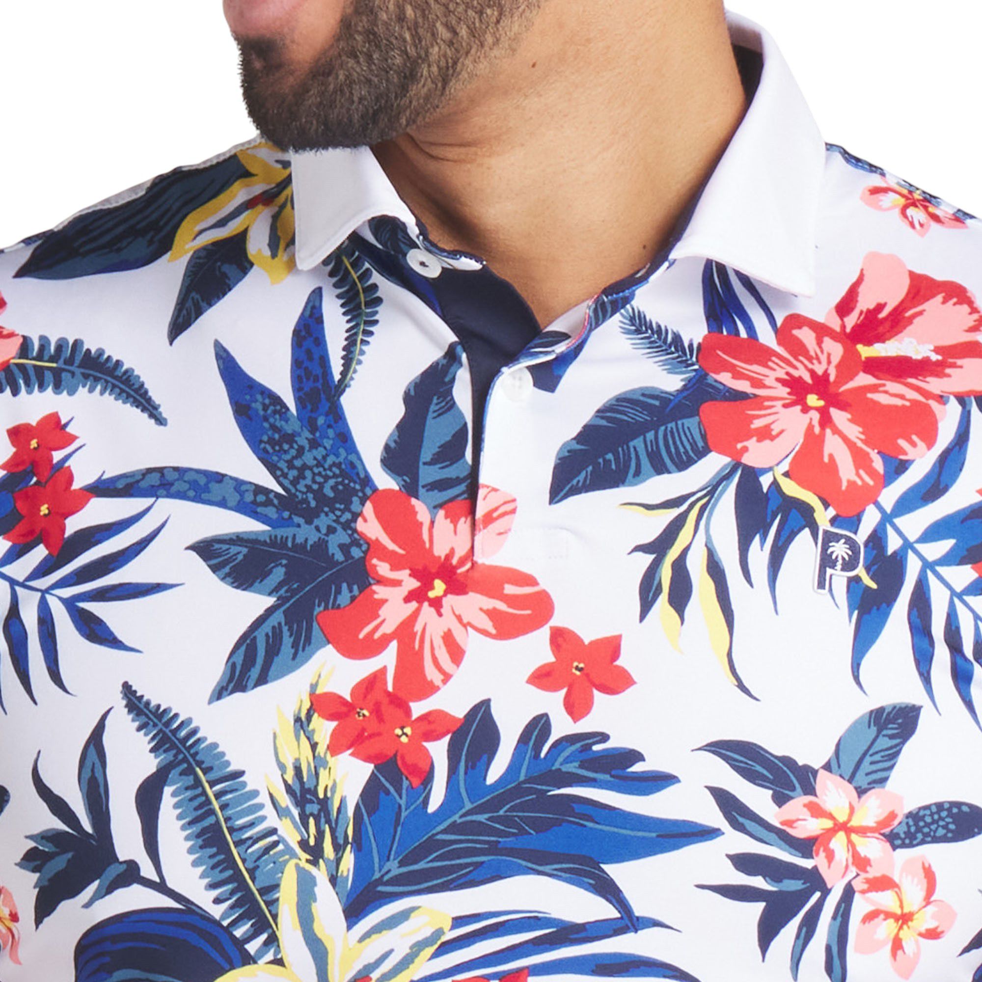 PUMA X PTC Men's Floral Golf Polo product image