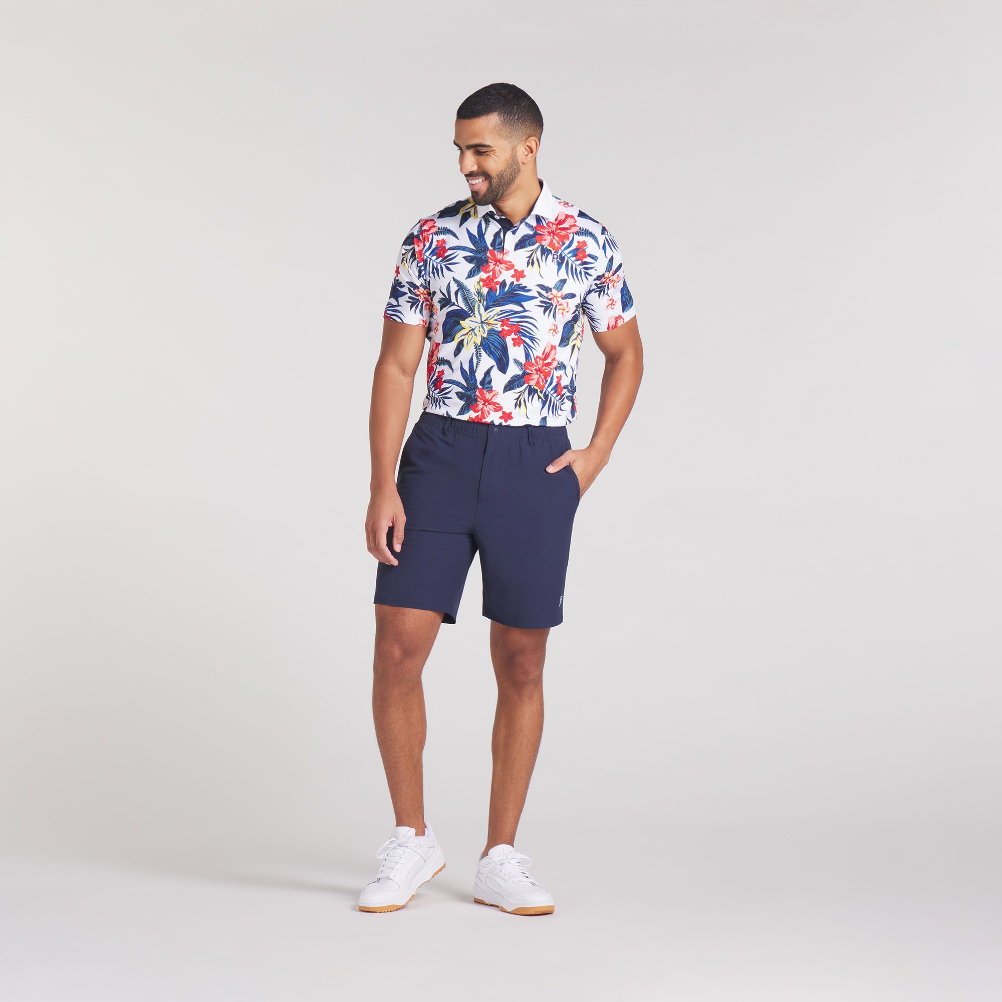 PUMA X PTC Men's Floral Golf Polo product image