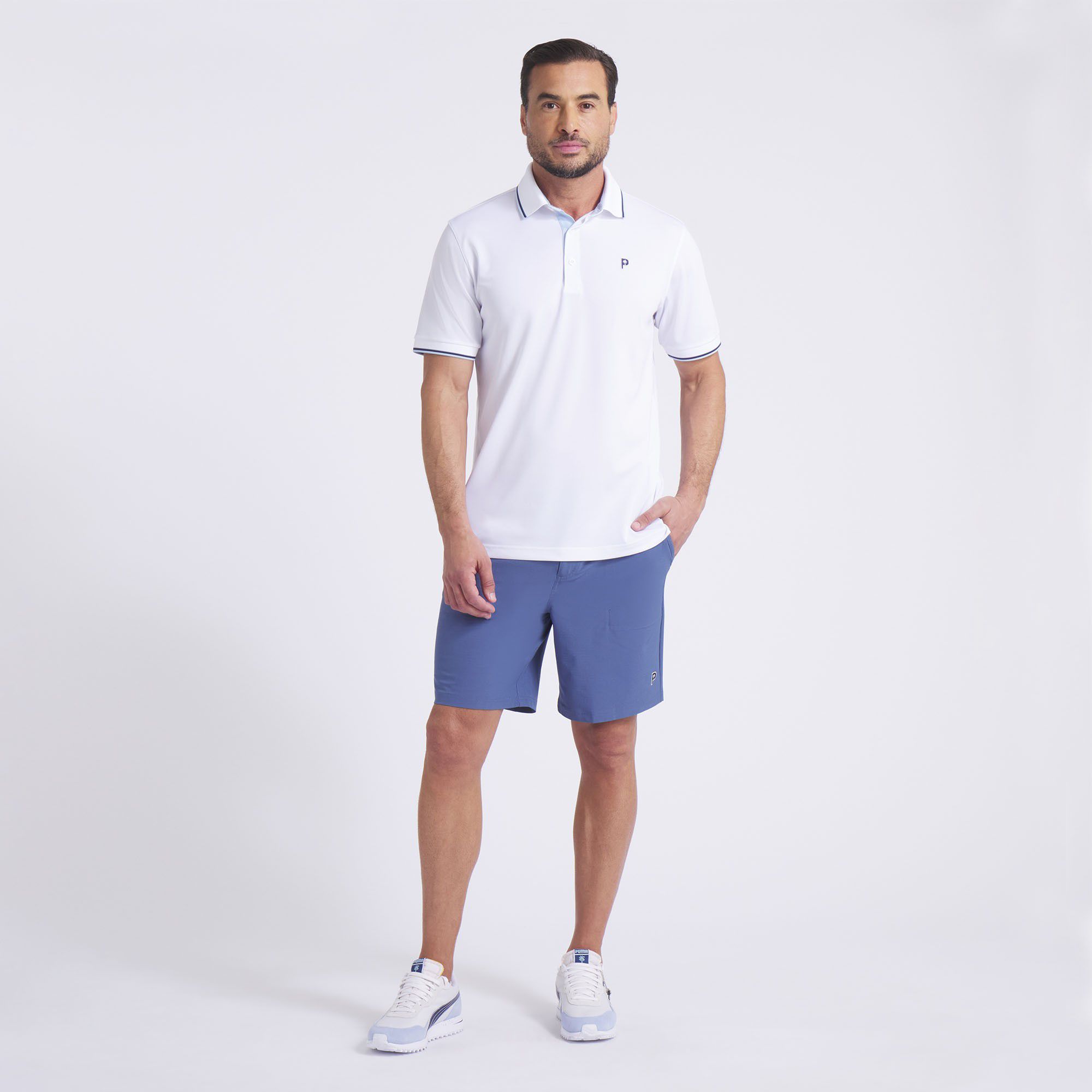 PUMA X PTC Men's Tipped Golf Polo product image