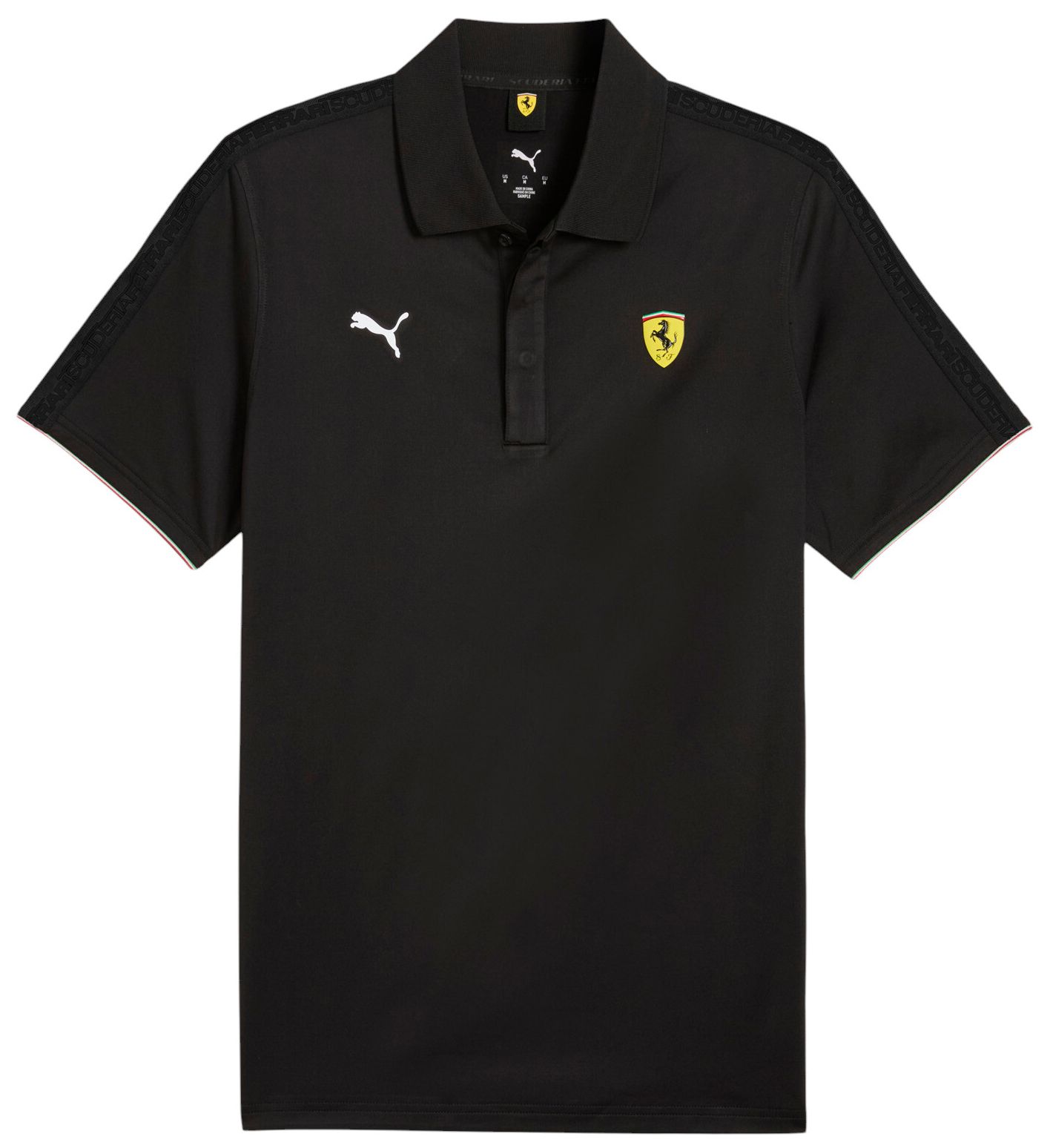 PUMA Men's F1 Ferrari Black CLOUDSPUN Polo product image