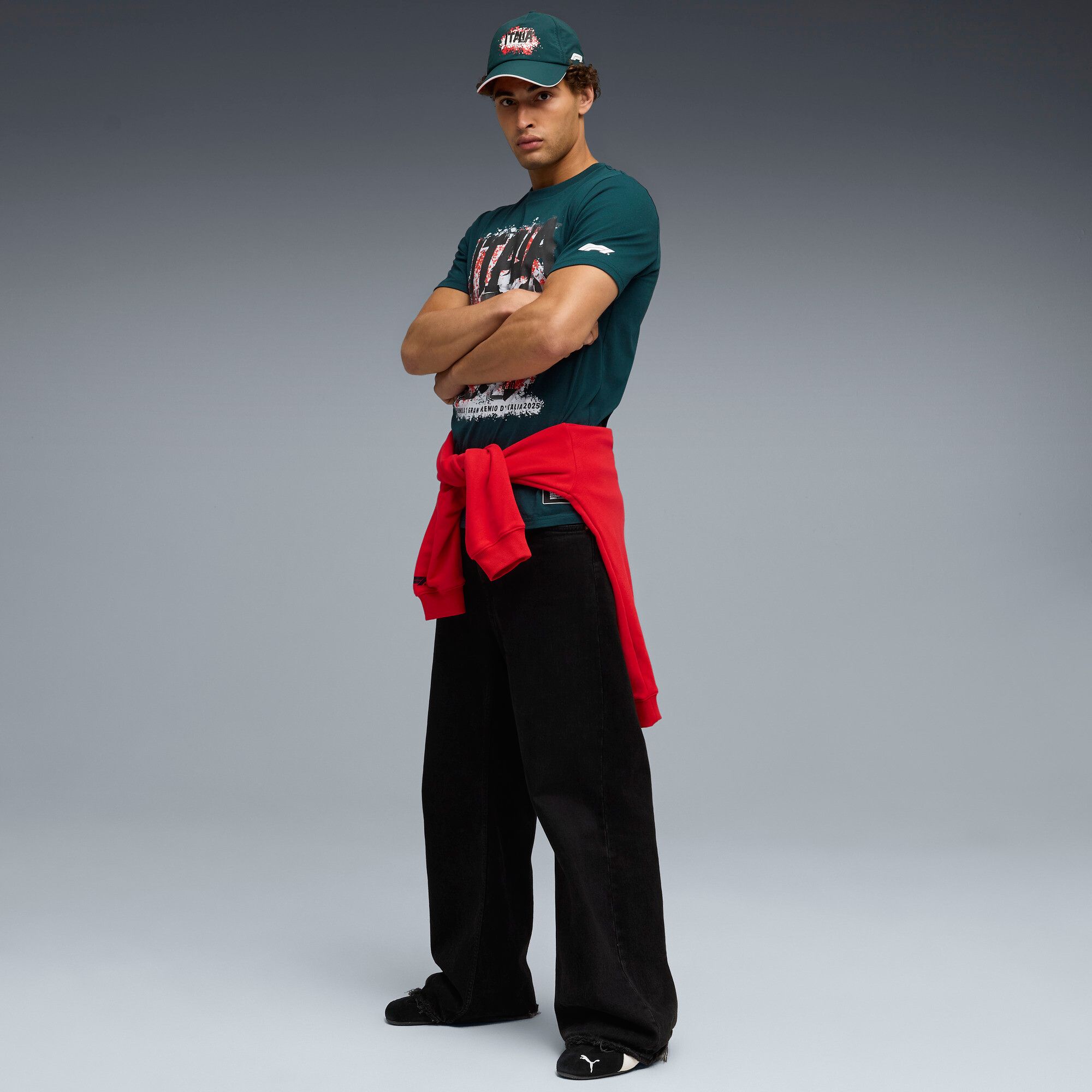 PUMA Men's Formula 1 Green 'Italy' T-Shirt product image