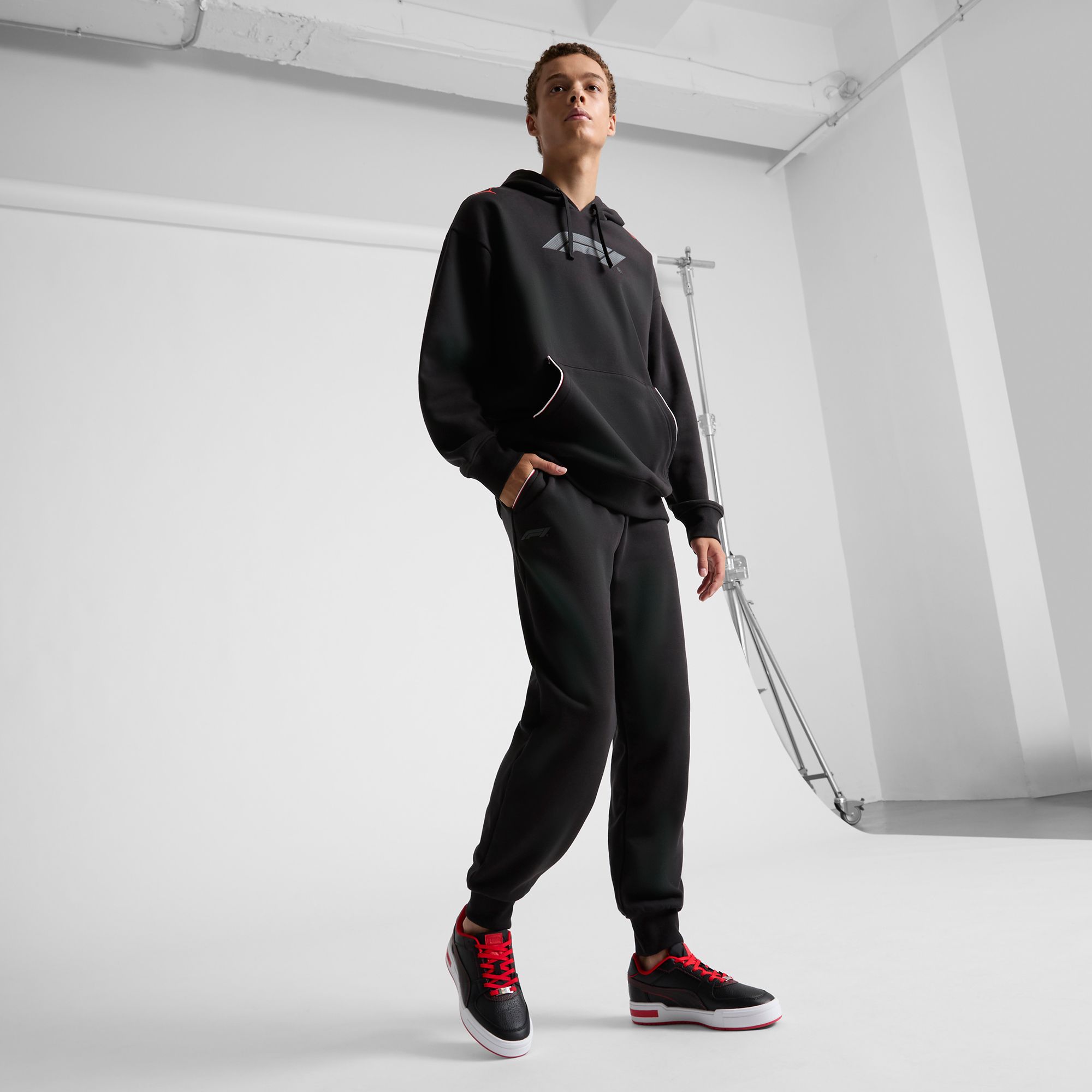 Puma Men's F1 Racing Black Raelaxed Essential Hoodie product image