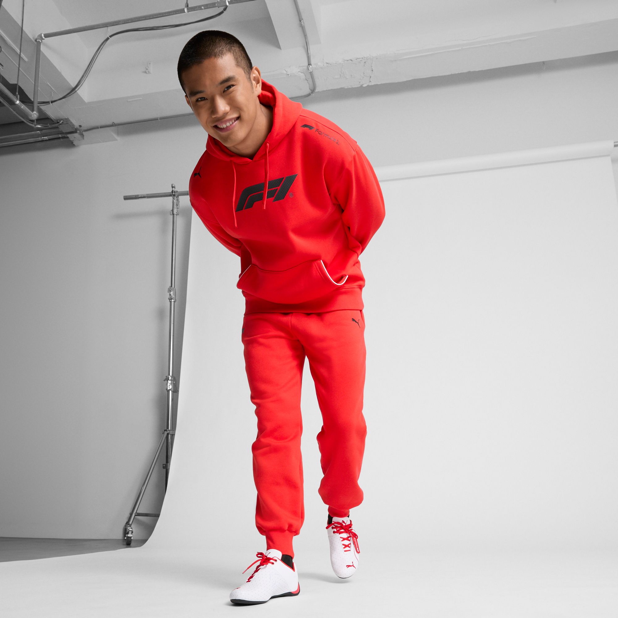 Puma Men's F1 Racing Red Raelaxed Essential Hoodie product image