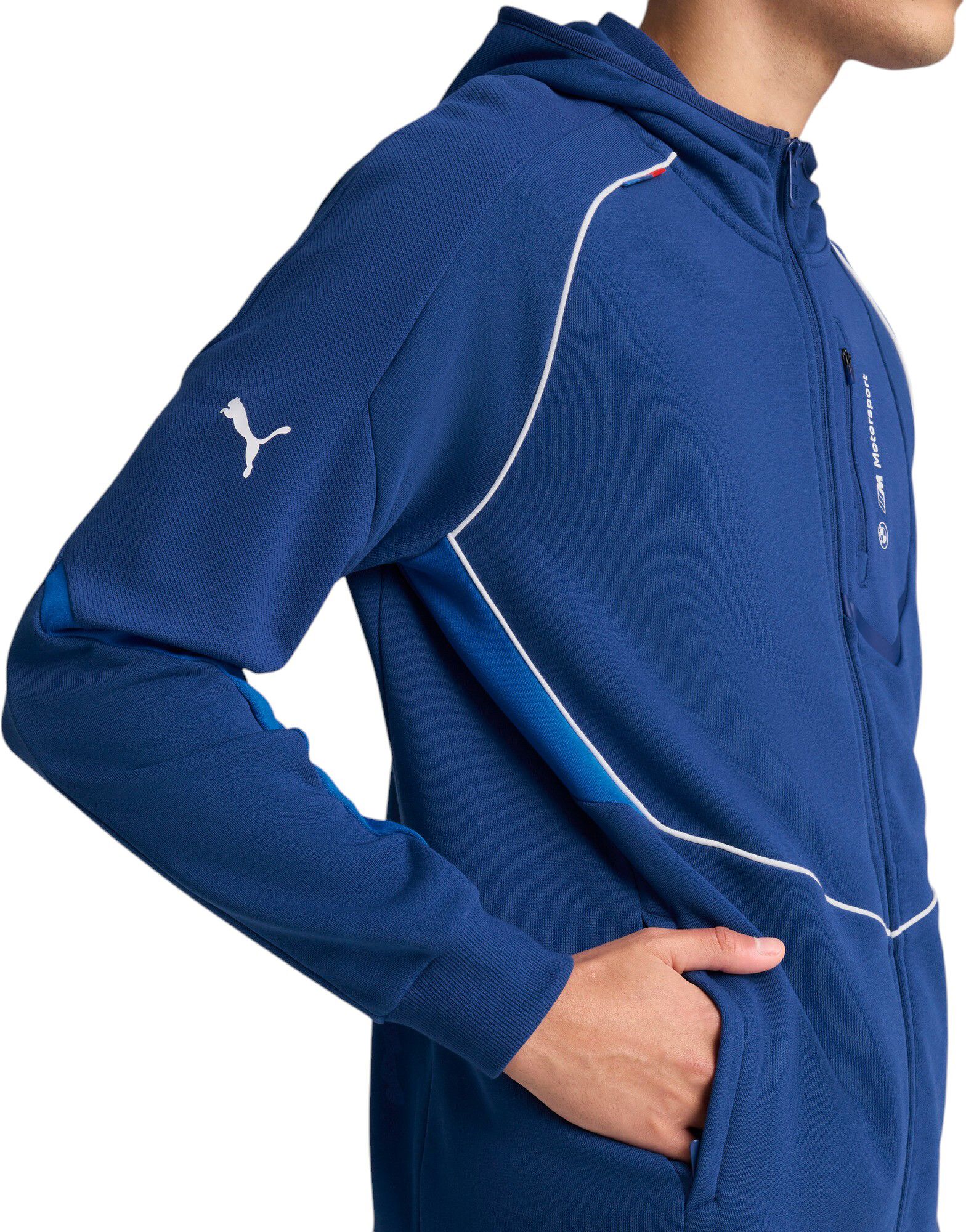 PUMA Men's F1 BMW Navy Hooded Full Zip Jacket product image