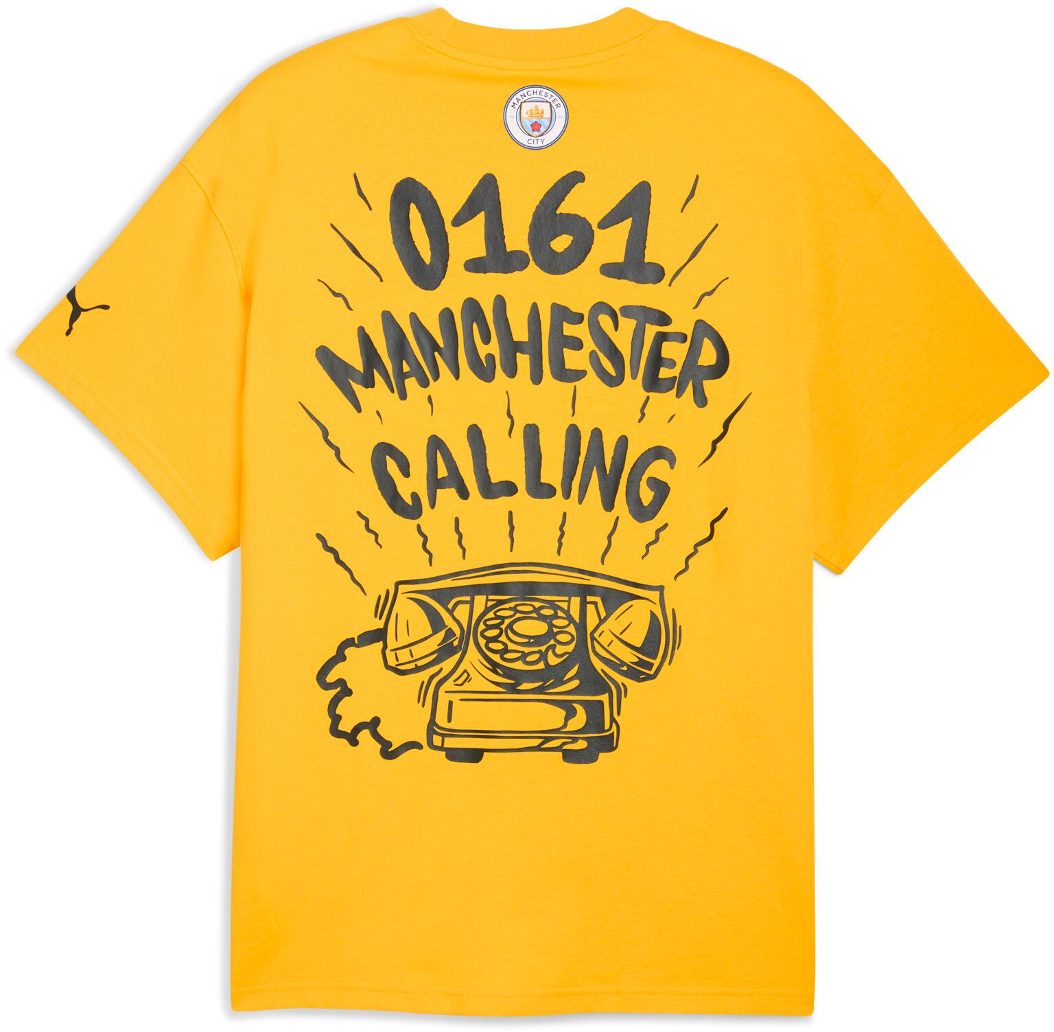 PUMA Adult Manchester City Yellow KidSuper Hoops T-Shirt product image