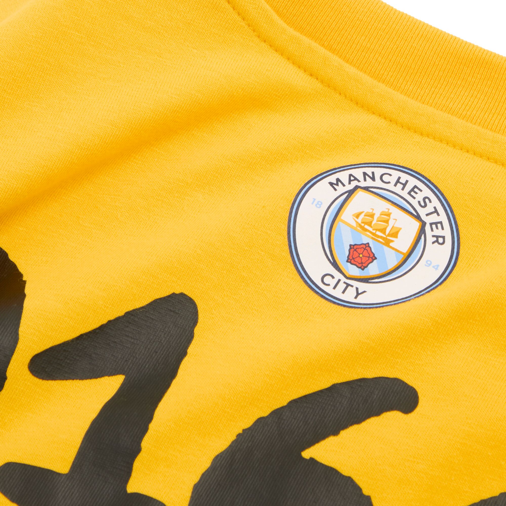 PUMA Adult Manchester City Yellow KidSuper Hoops T-Shirt product image