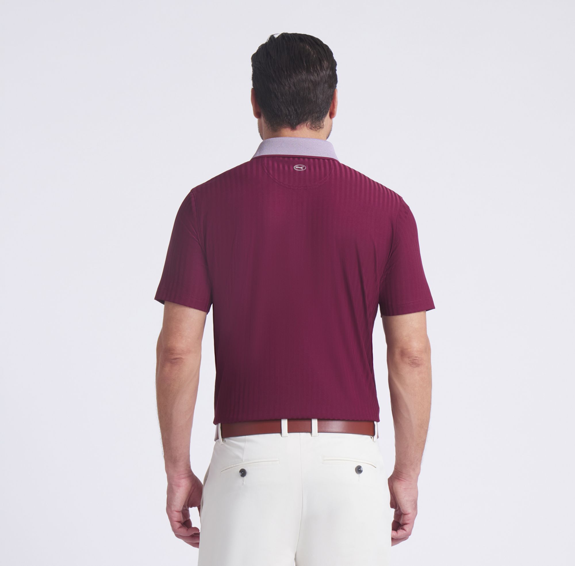 PUMA Men's MATTR Striped Jacquard Golf Polo product image