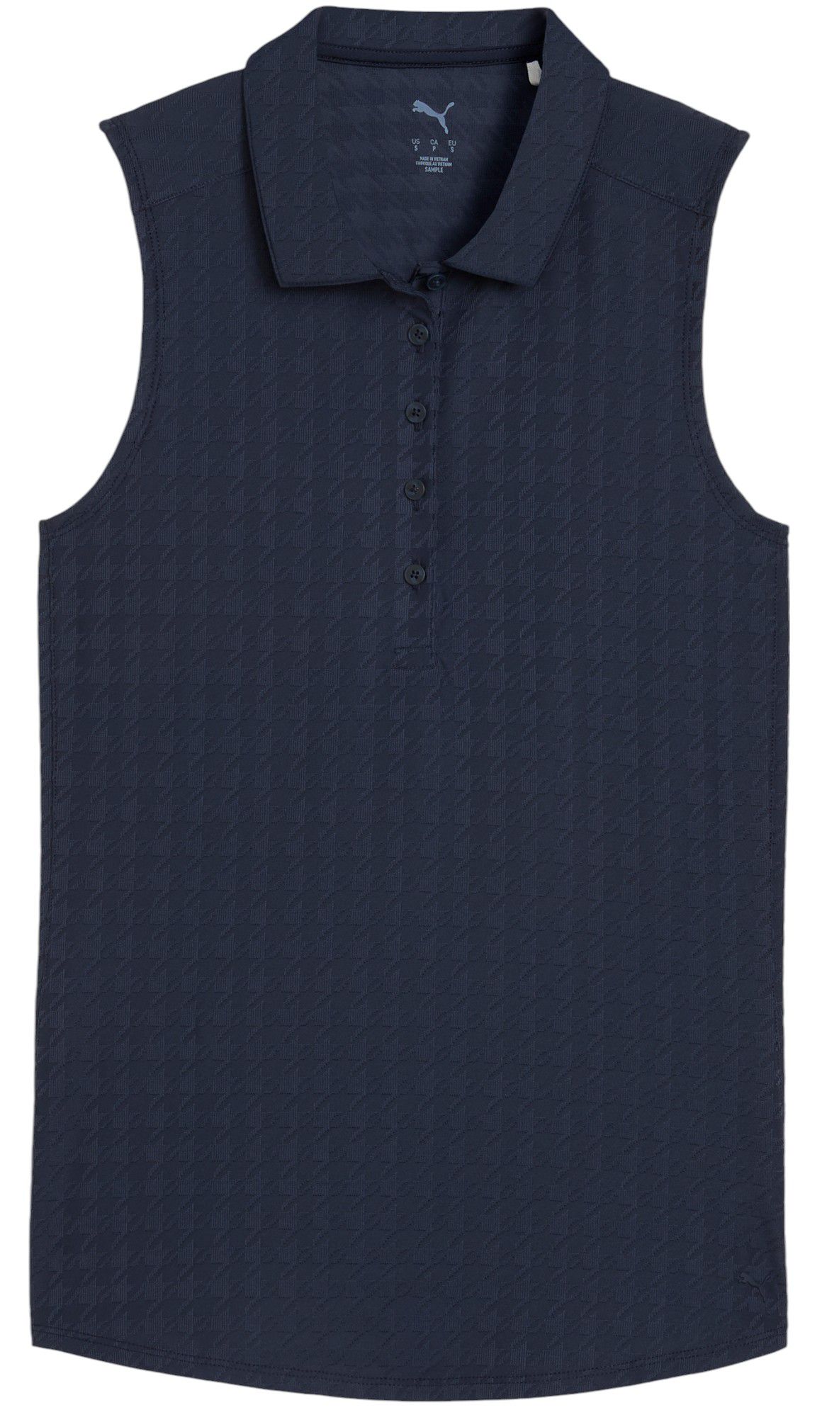 PUMA Women's Houndstooth Sleeveless Golf Polo product image