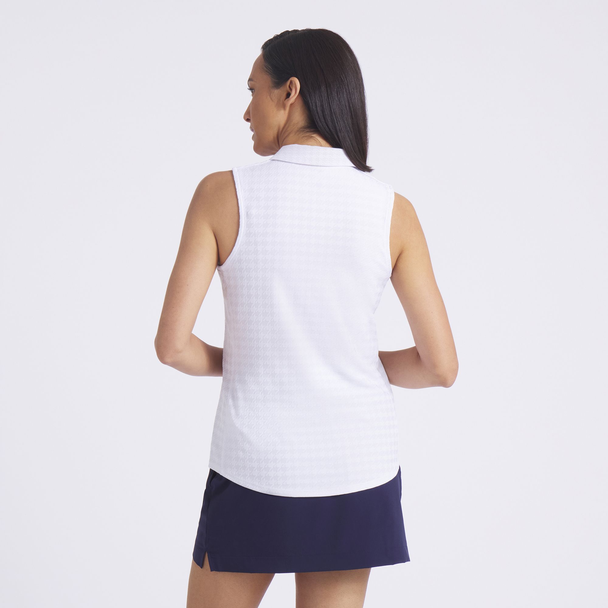 PUMA Women's Houndstooth Sleeveless Golf Polo product image