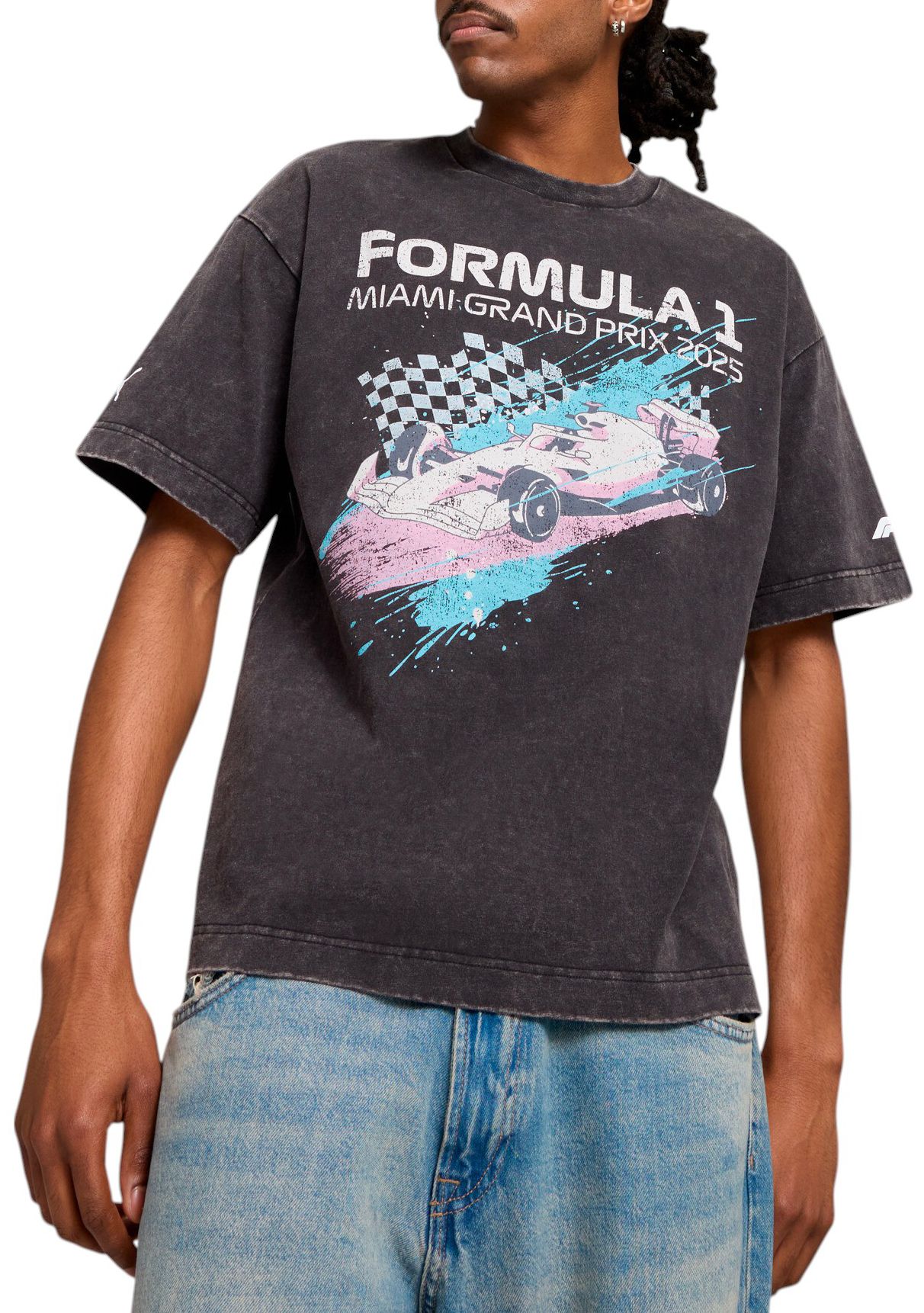 PUMA Men's F1 Miami Splash Black T-Shirt product image