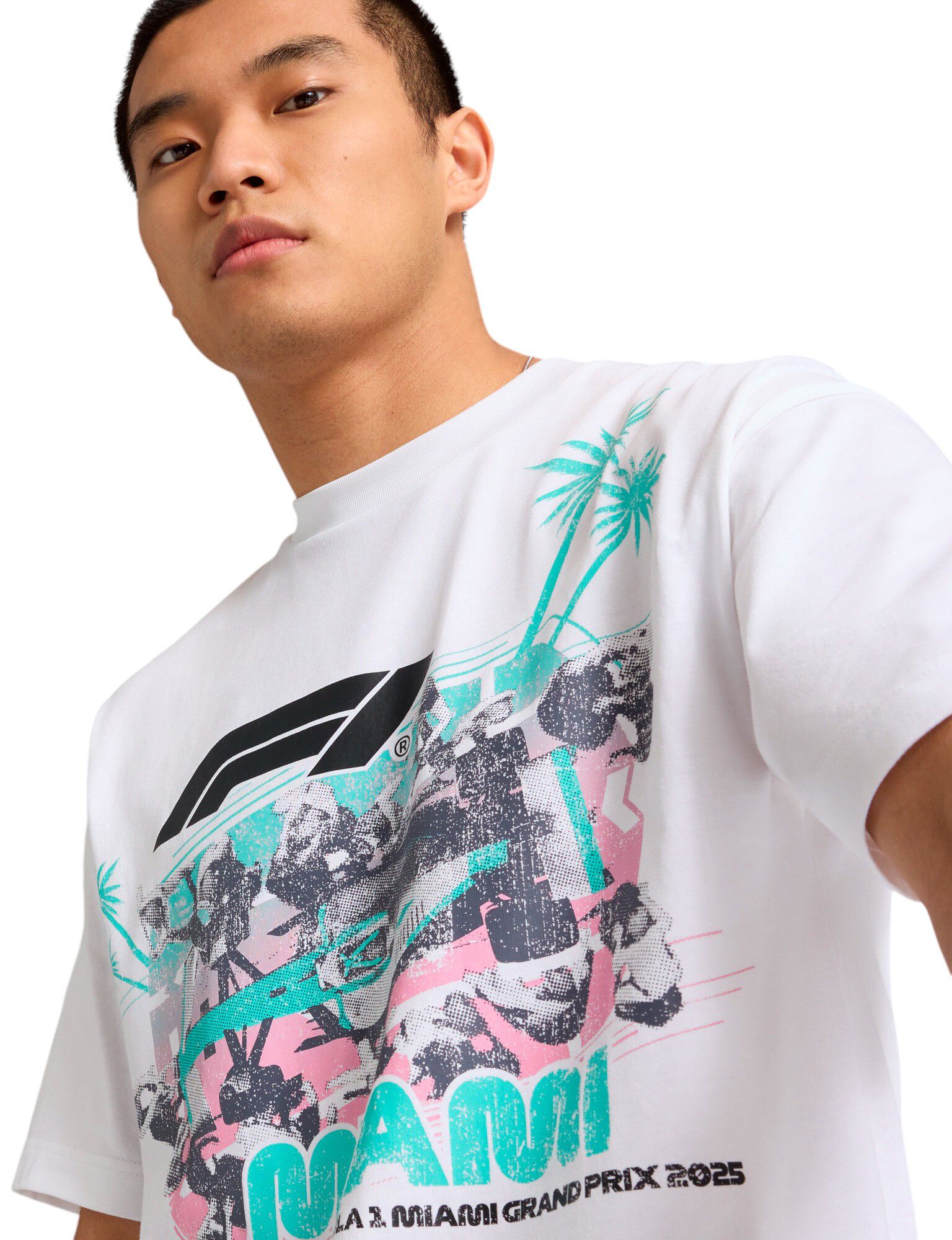 PUMA Men's F1 Miami White Pit Stop T-Shirt product image