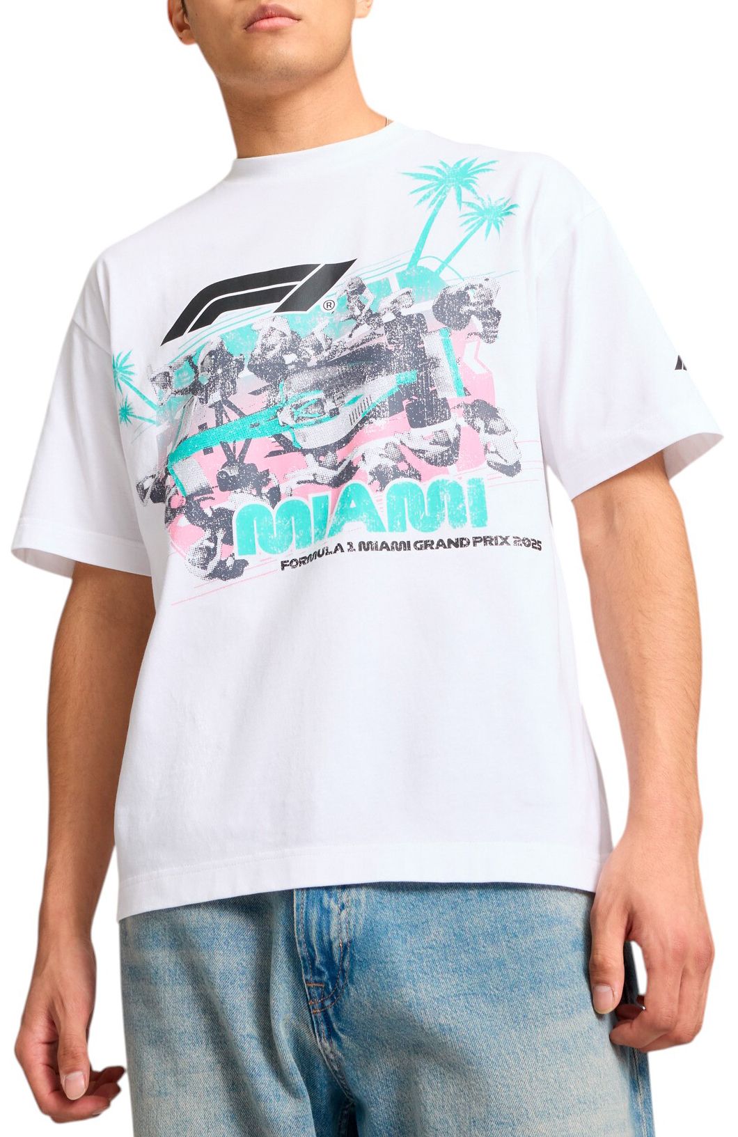 PUMA Men's F1 Miami White Pit Stop T-Shirt product image