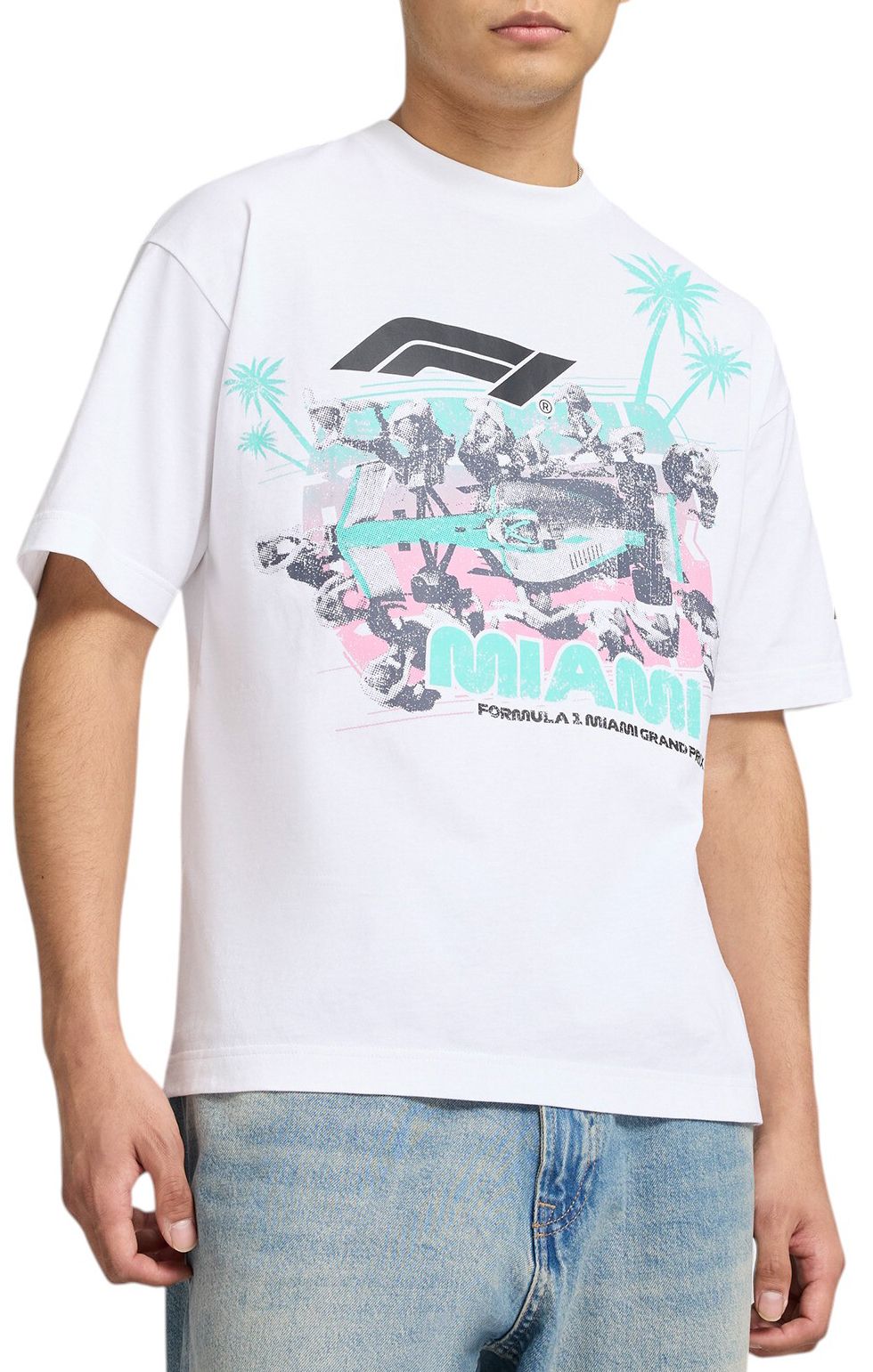 PUMA Men's F1 Miami White Pit Stop T-Shirt product image