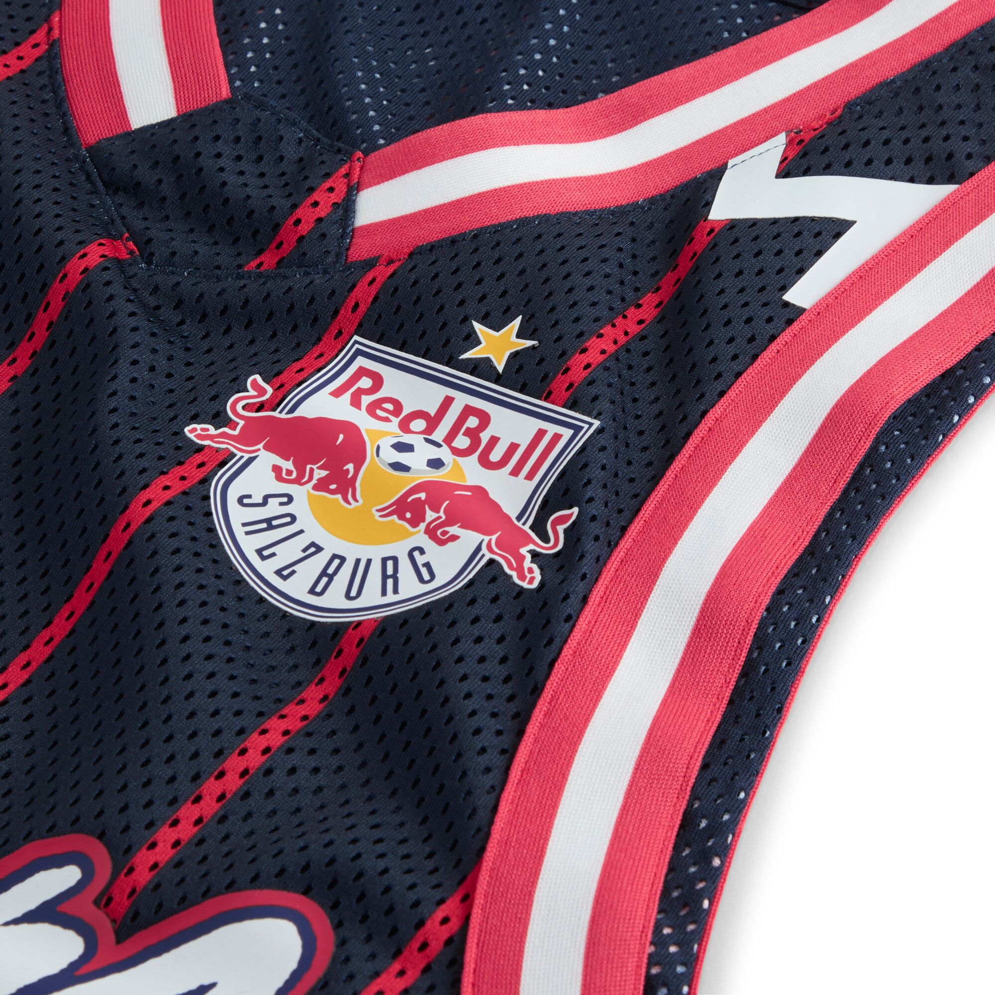 PUMA Adult Red Bull Salzburg Navy KidSuper Hoops Jersey product image