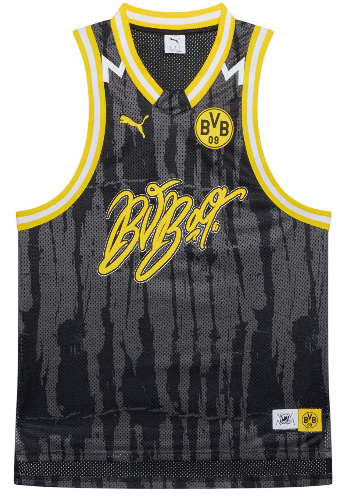 PUMA Adult Borussia Dortmund Black KidSuper Hoops Jersey product image