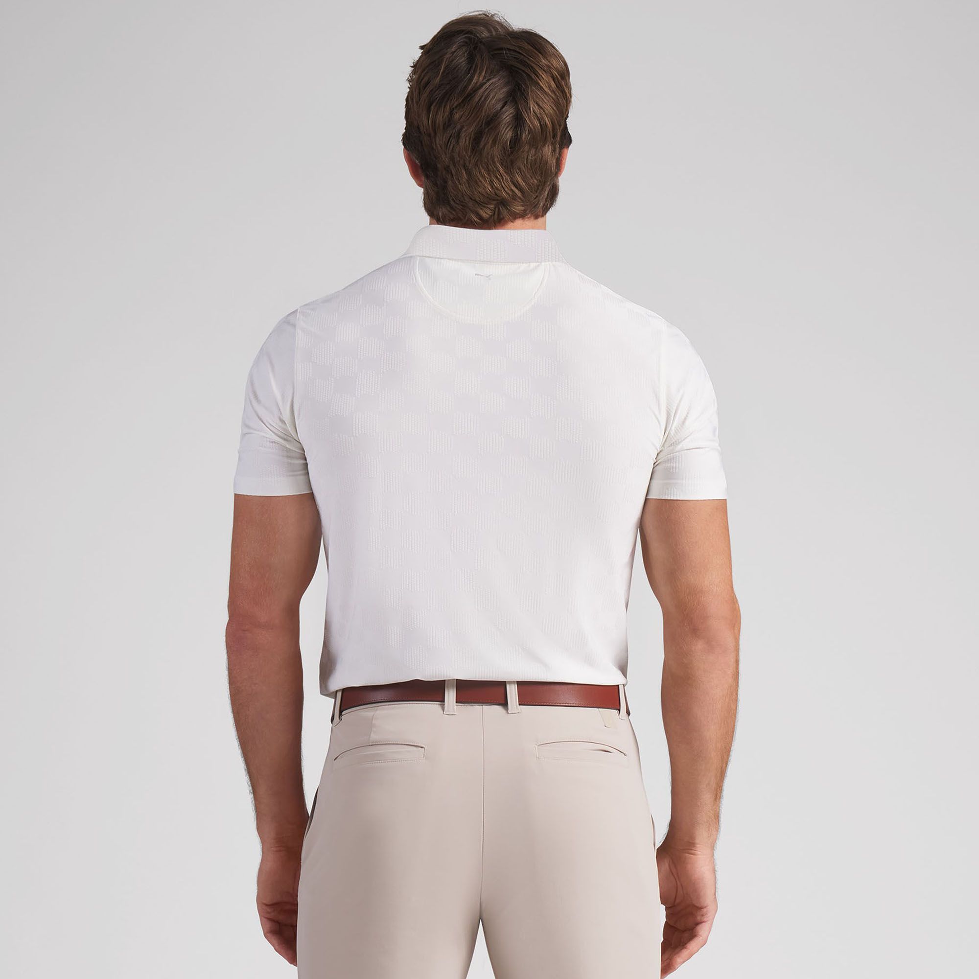PUMA Men's MATTR Check Jacquard Golf Polo product image