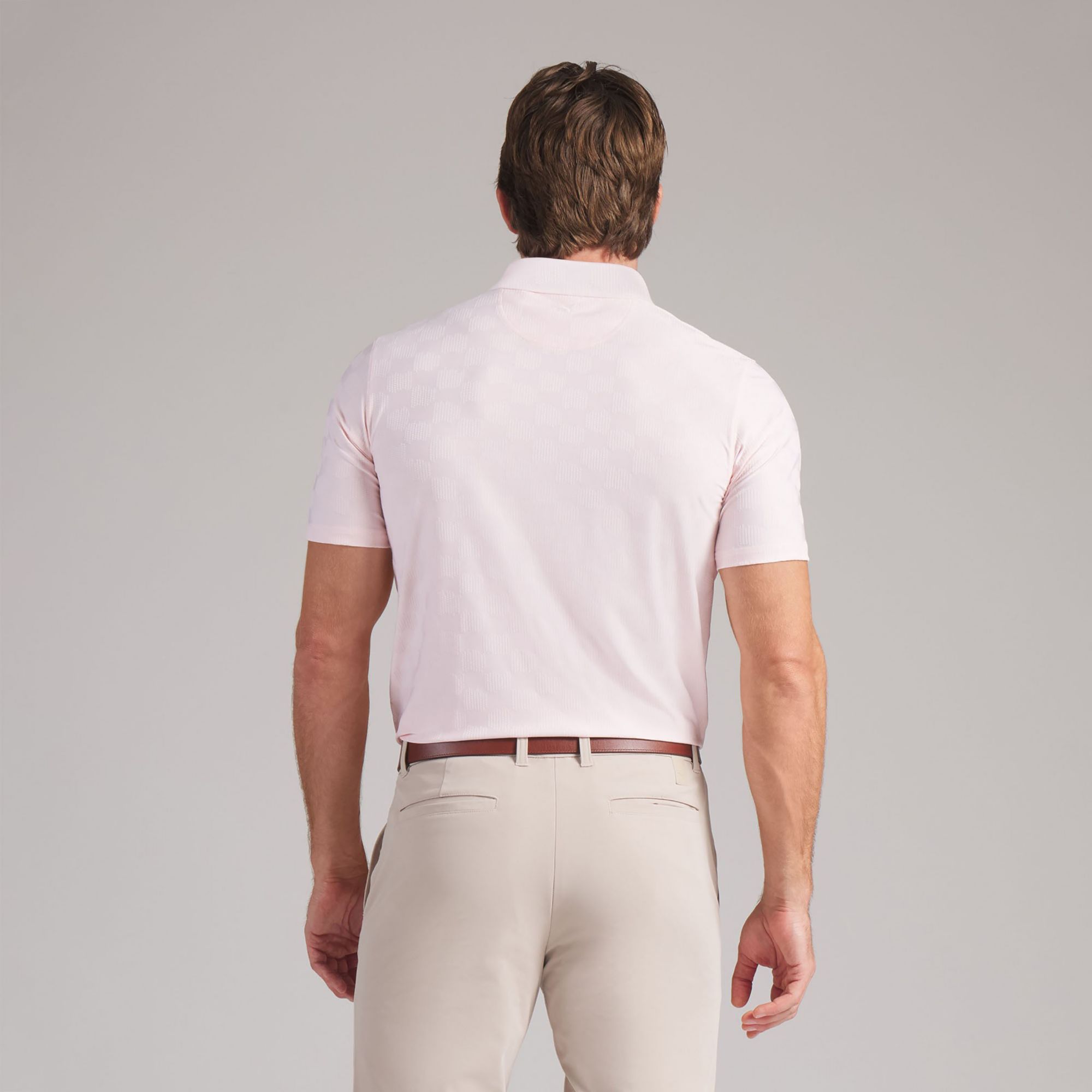 PUMA Men's MATTR Check Jacquard Golf Polo product image