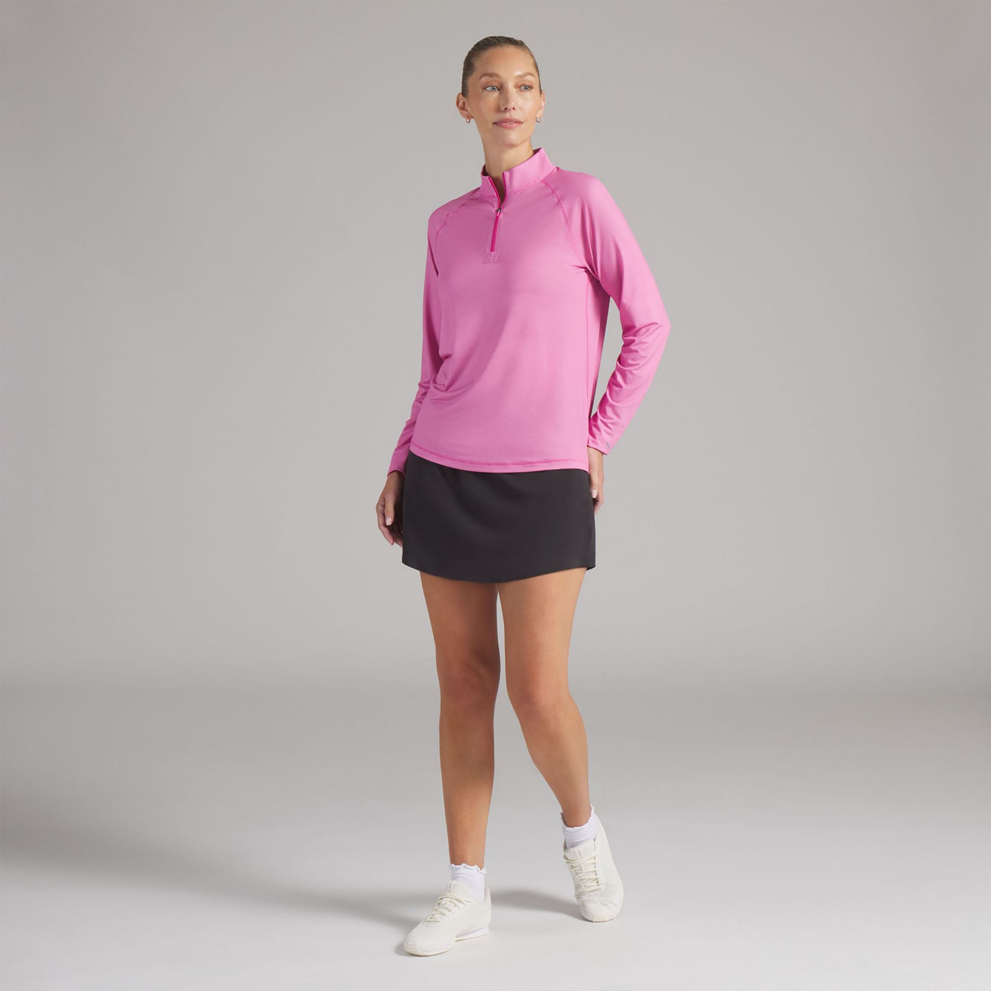 PUMA Women's UV Birdseye ¼ Zip Long Sleeve Golf Shirt product image