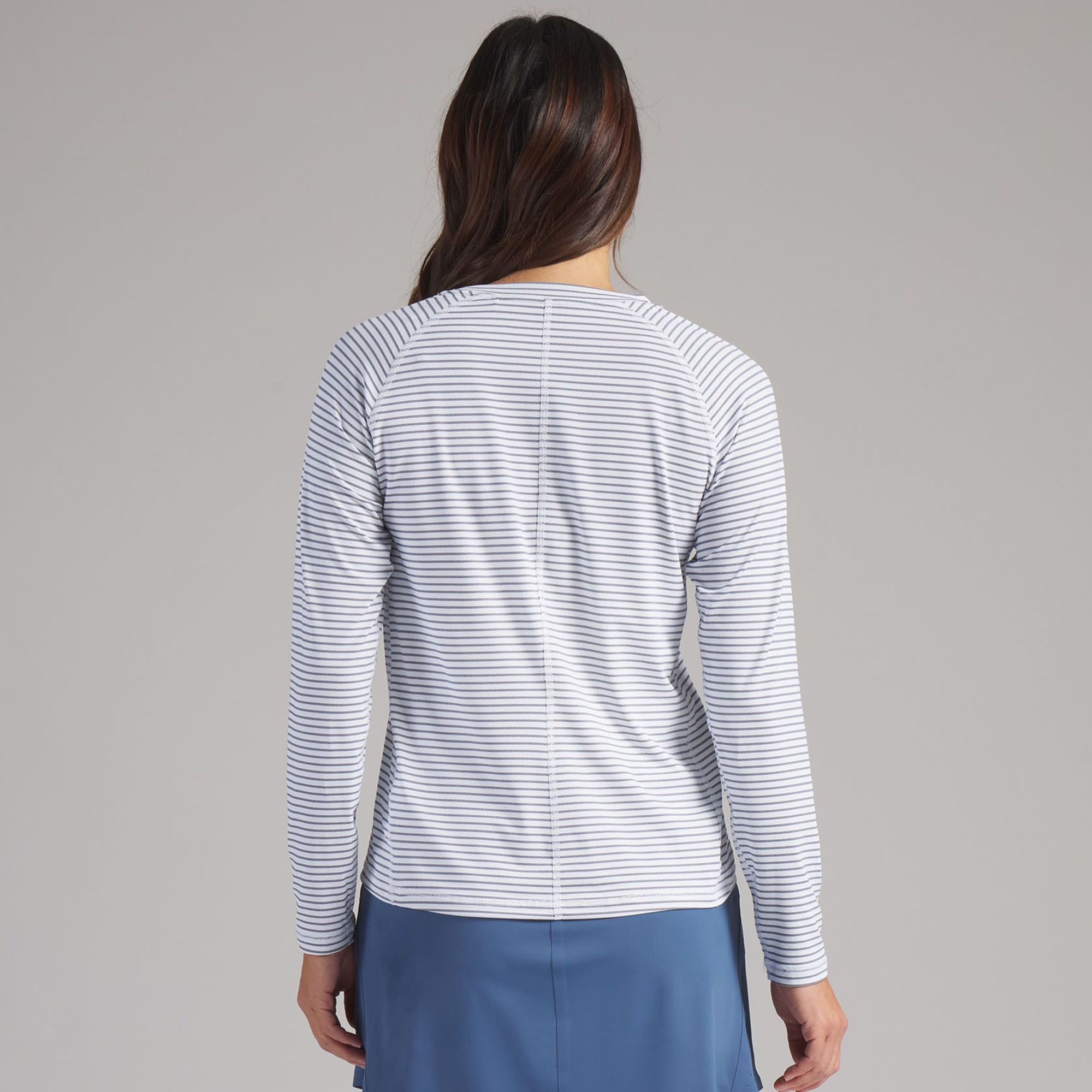 PUMA Women's UV Stripe Crewneck Long Sleeve Golf Shirt product image