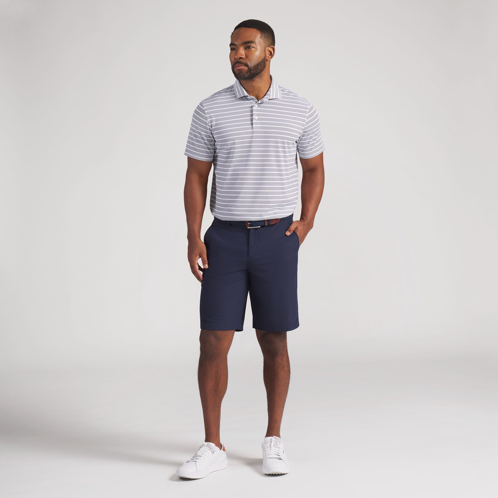 PUMA Men's Clubhouse Striped Golf Polo product image