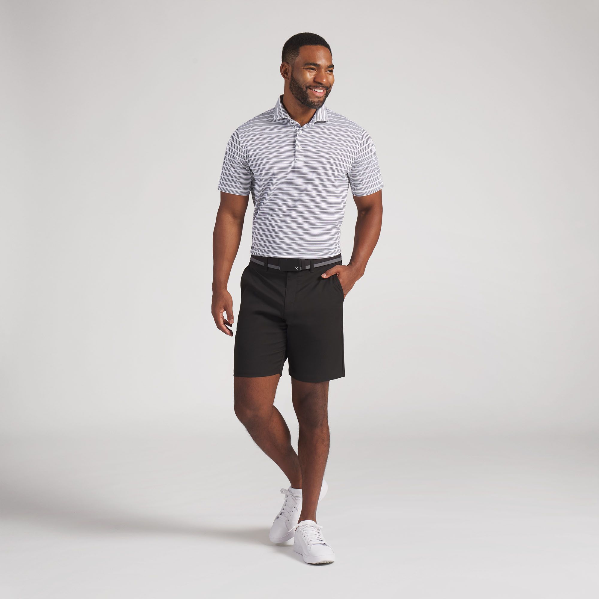 PUMA Men's Clubhouse Striped Golf Polo product image