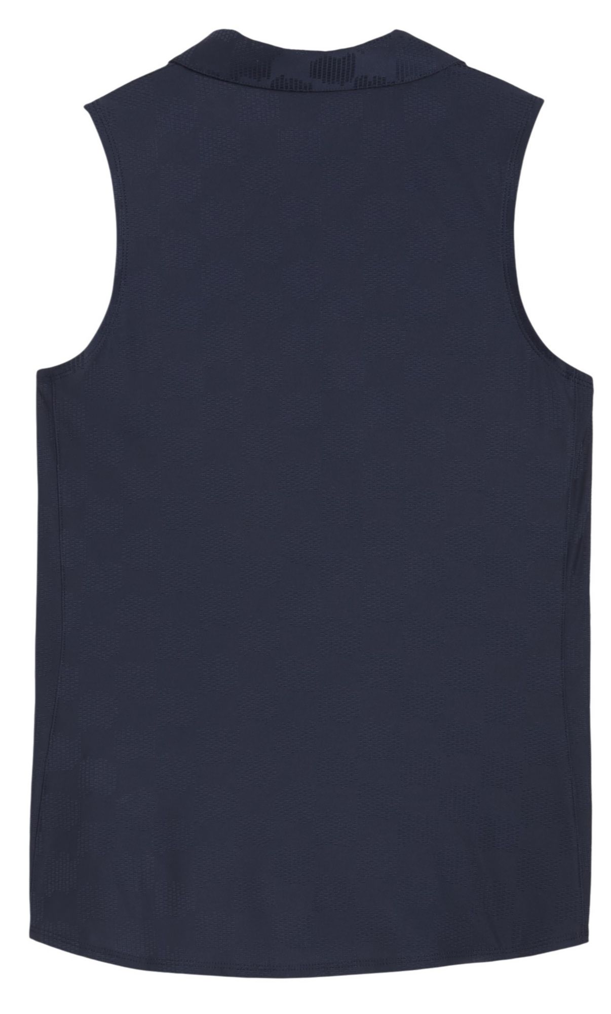 PUMA Women's Check Jacquard Sleeveless Golf Polo product image