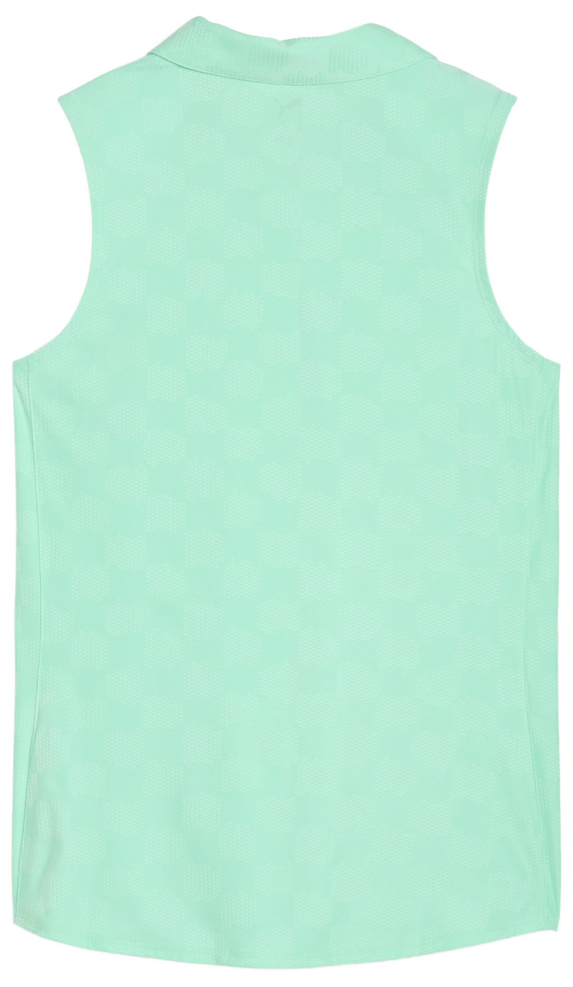 PUMA Women's Check Jacquard Sleeveless Golf Polo product image