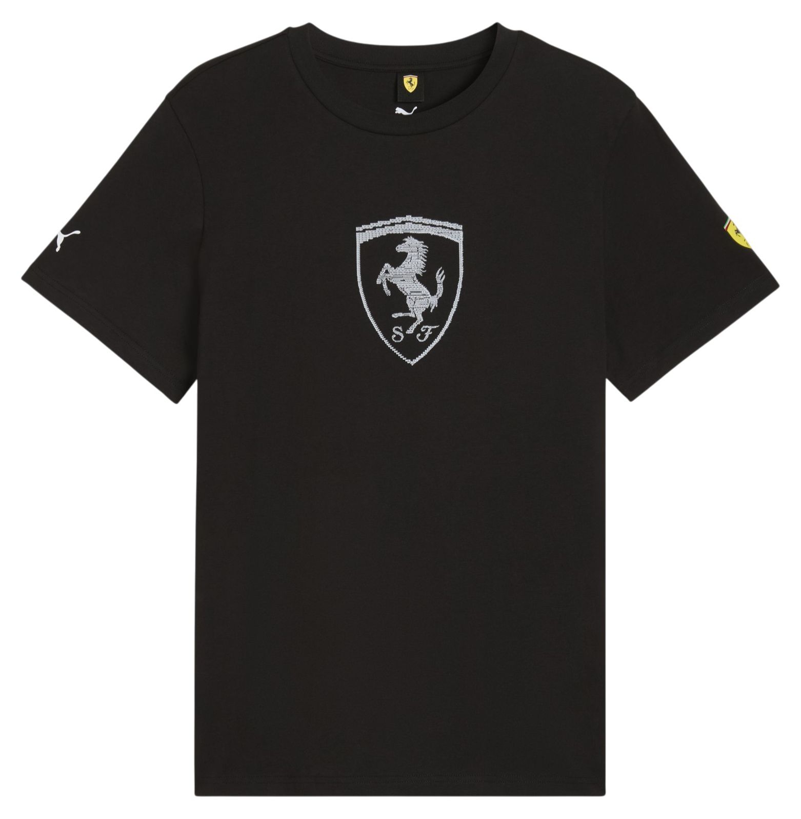 PUMA Men's F1 Ferrari Black Tonal Shield T-Shirt product image