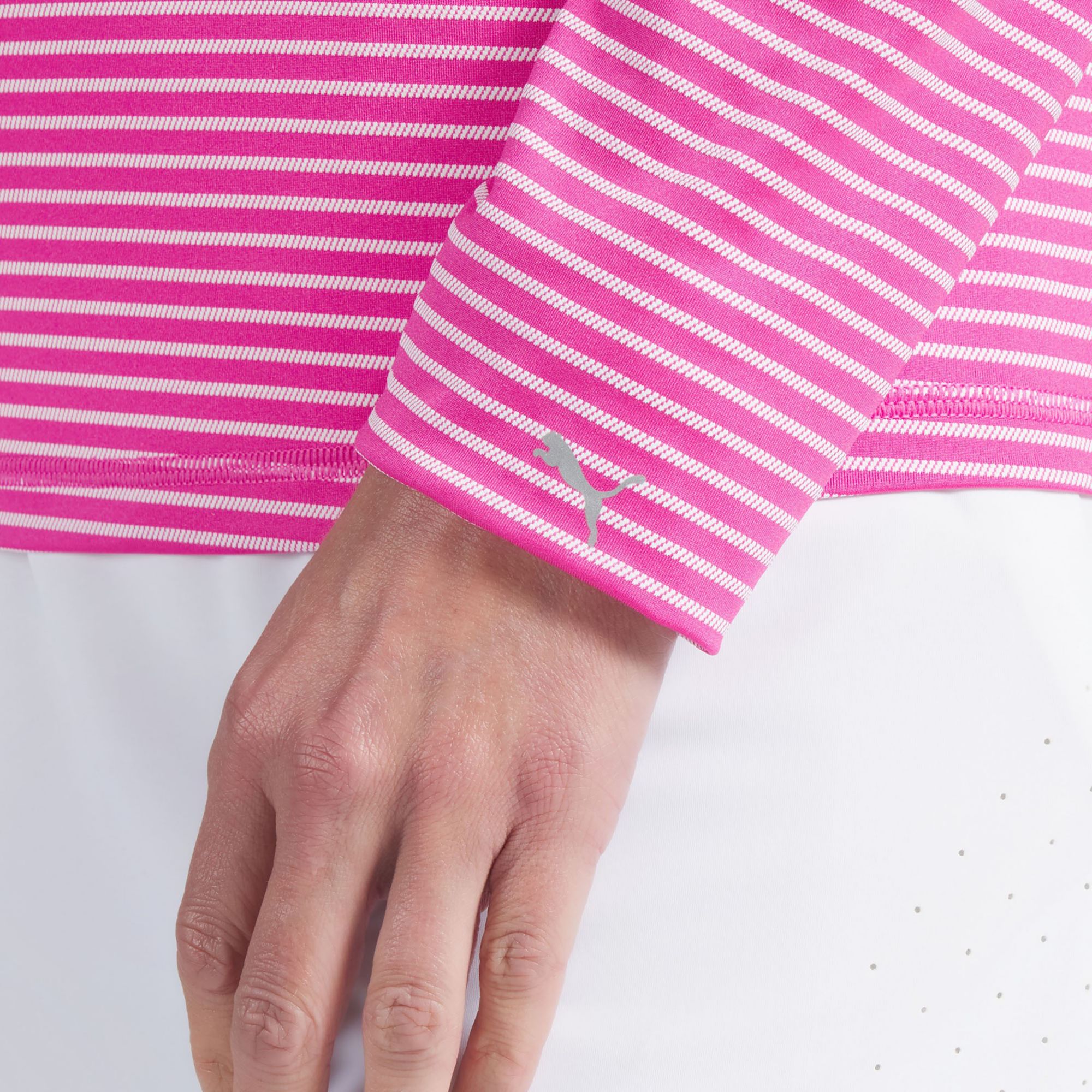 PUMA Women's UV stripe ¼ Zip Long Sleeve Golf Shirt product image