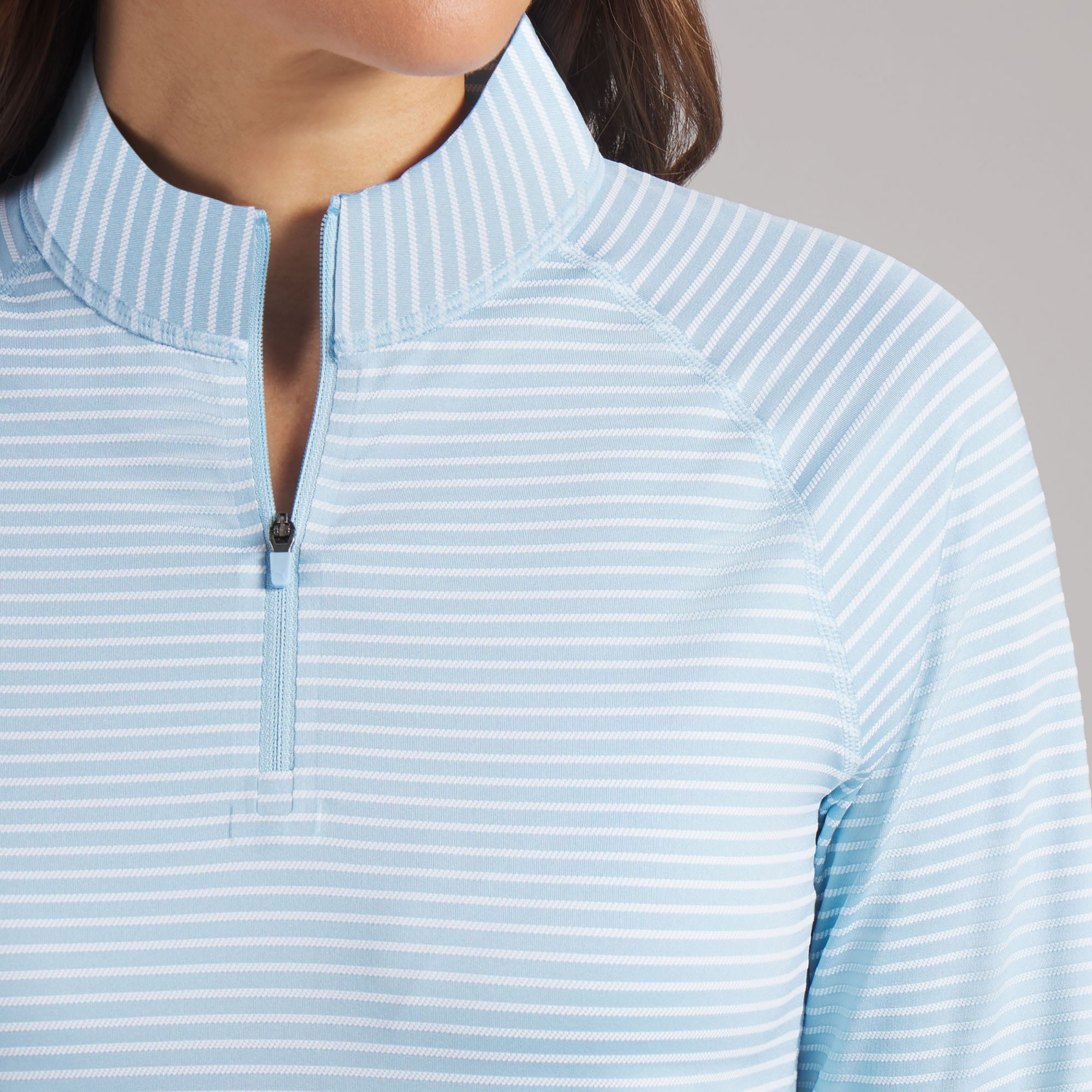 PUMA Women's UV stripe ¼ Zip Long Sleeve Golf Shirt product image