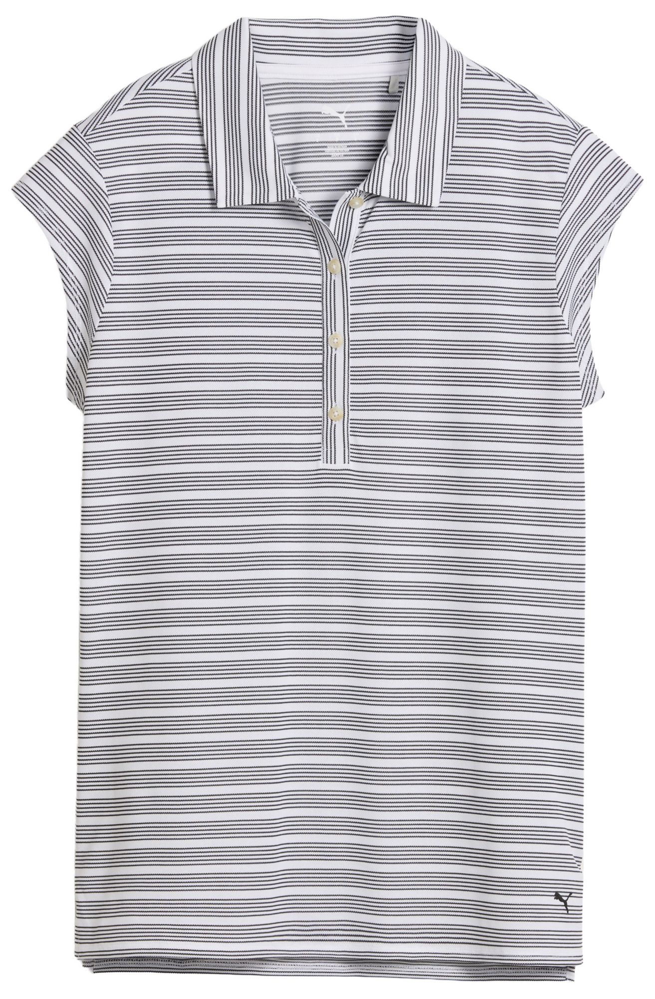 PUMA Women's Pique Striped Cap Sleeve Golf Polo product image
