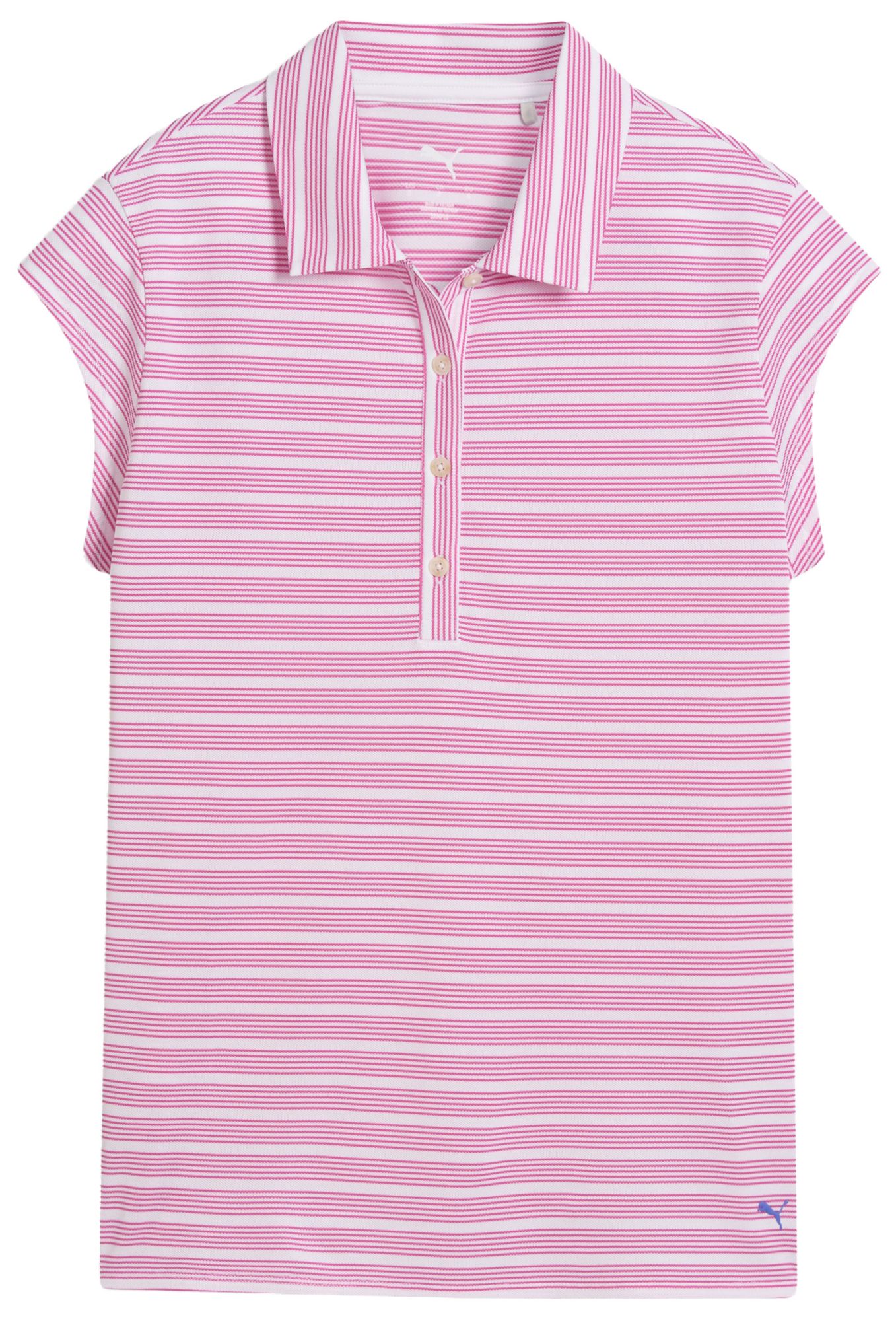 PUMA Women's Pique Striped Cap Sleeve Golf Polo product image