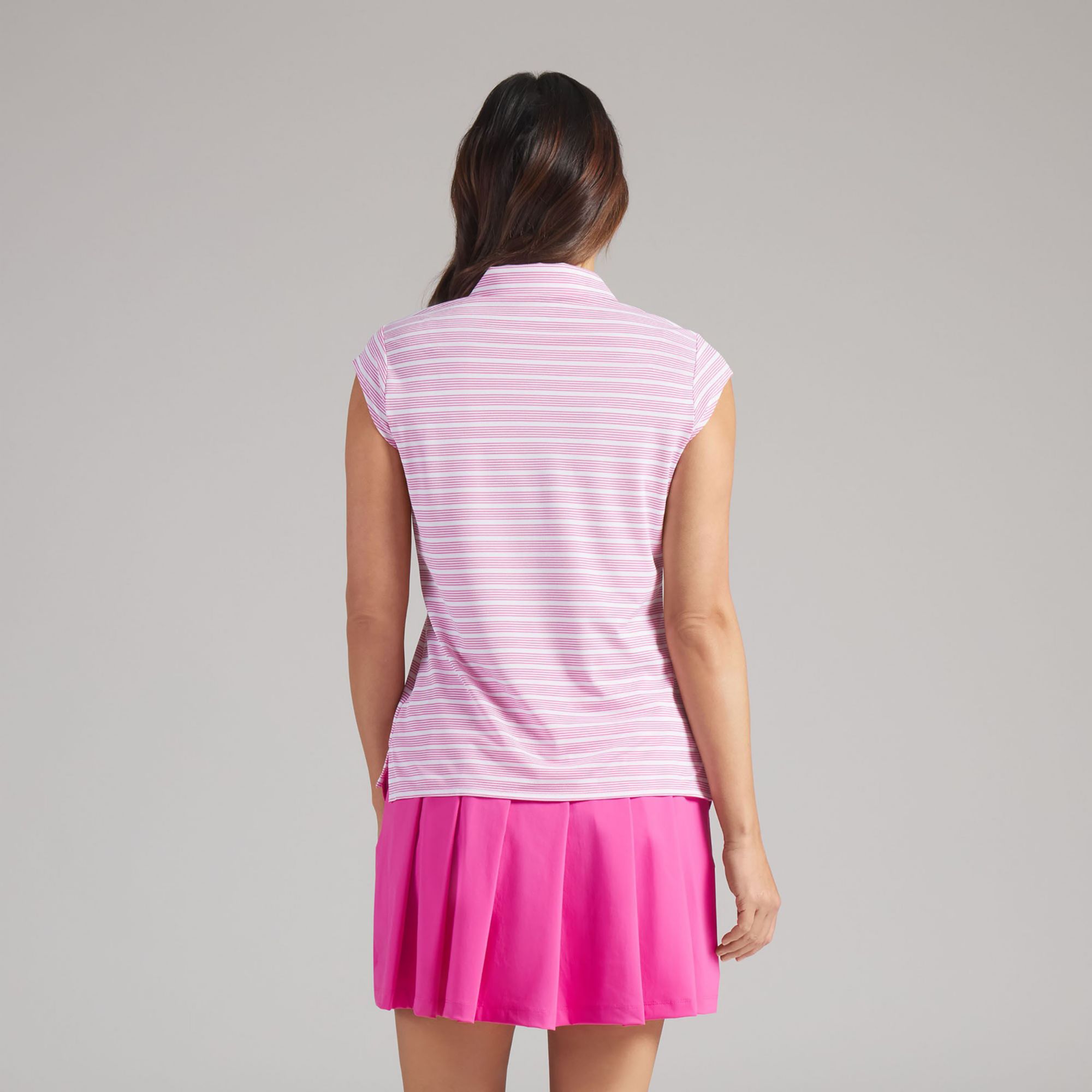 PUMA Women's Pique Striped Cap Sleeve Golf Polo product image