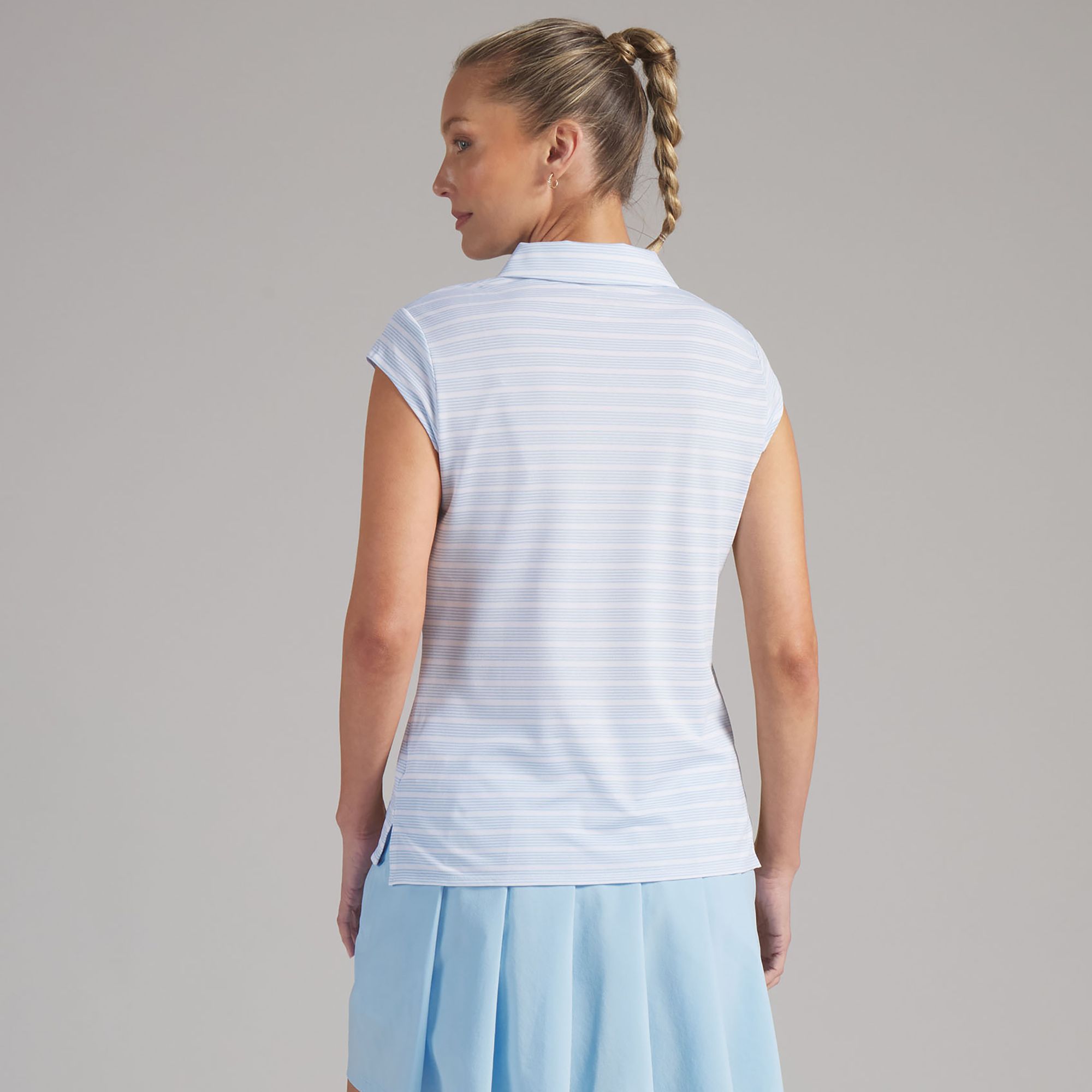 PUMA Women's Pique Striped Cap Sleeve Golf Polo product image