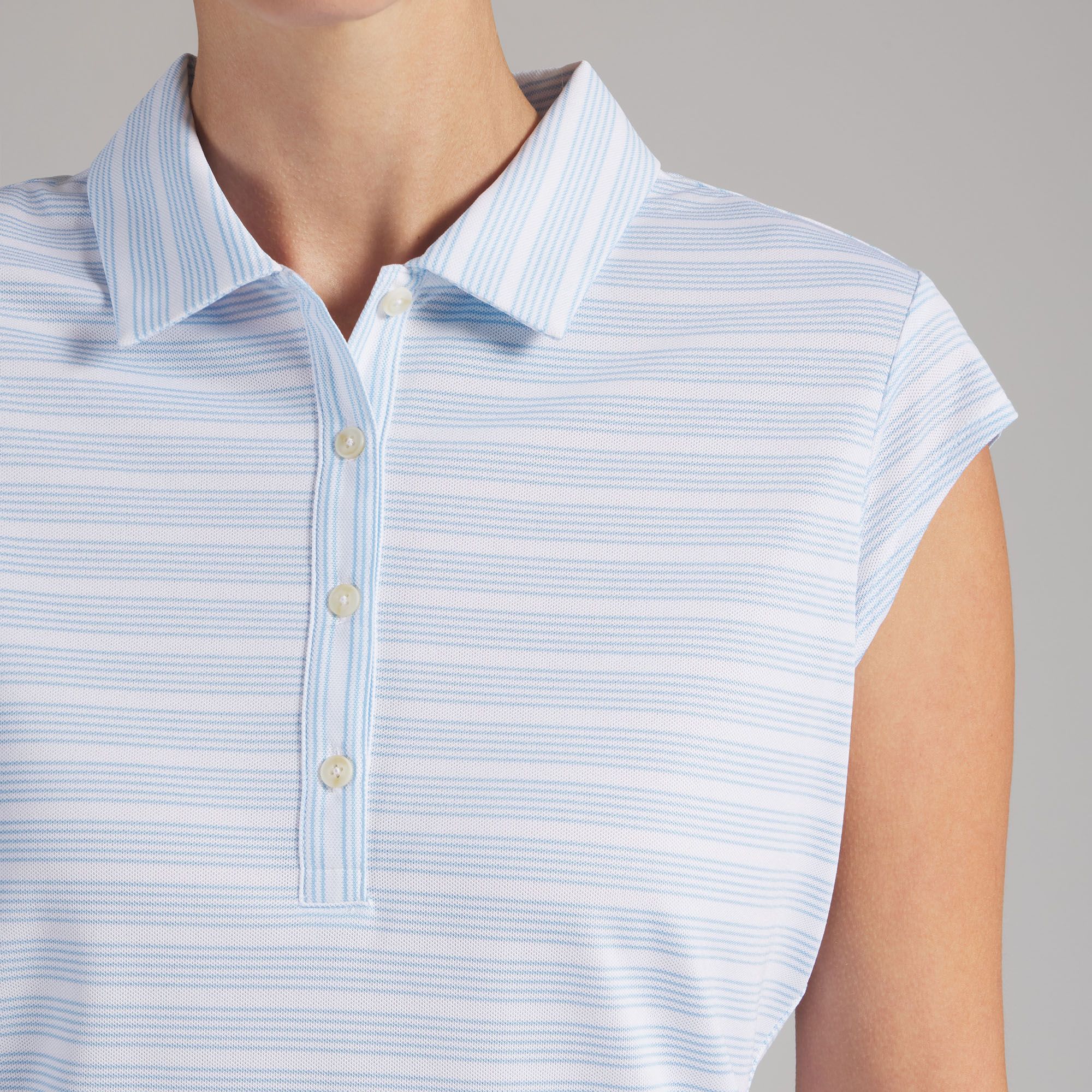 PUMA Women's Pique Striped Cap Sleeve Golf Polo product image