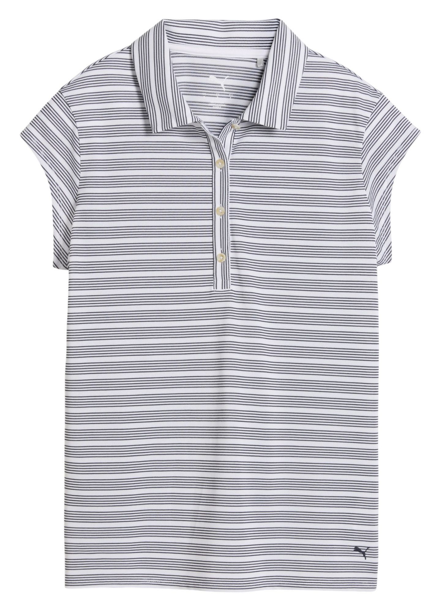 PUMA Women's Pique Striped Cap Sleeve Golf Polo product image