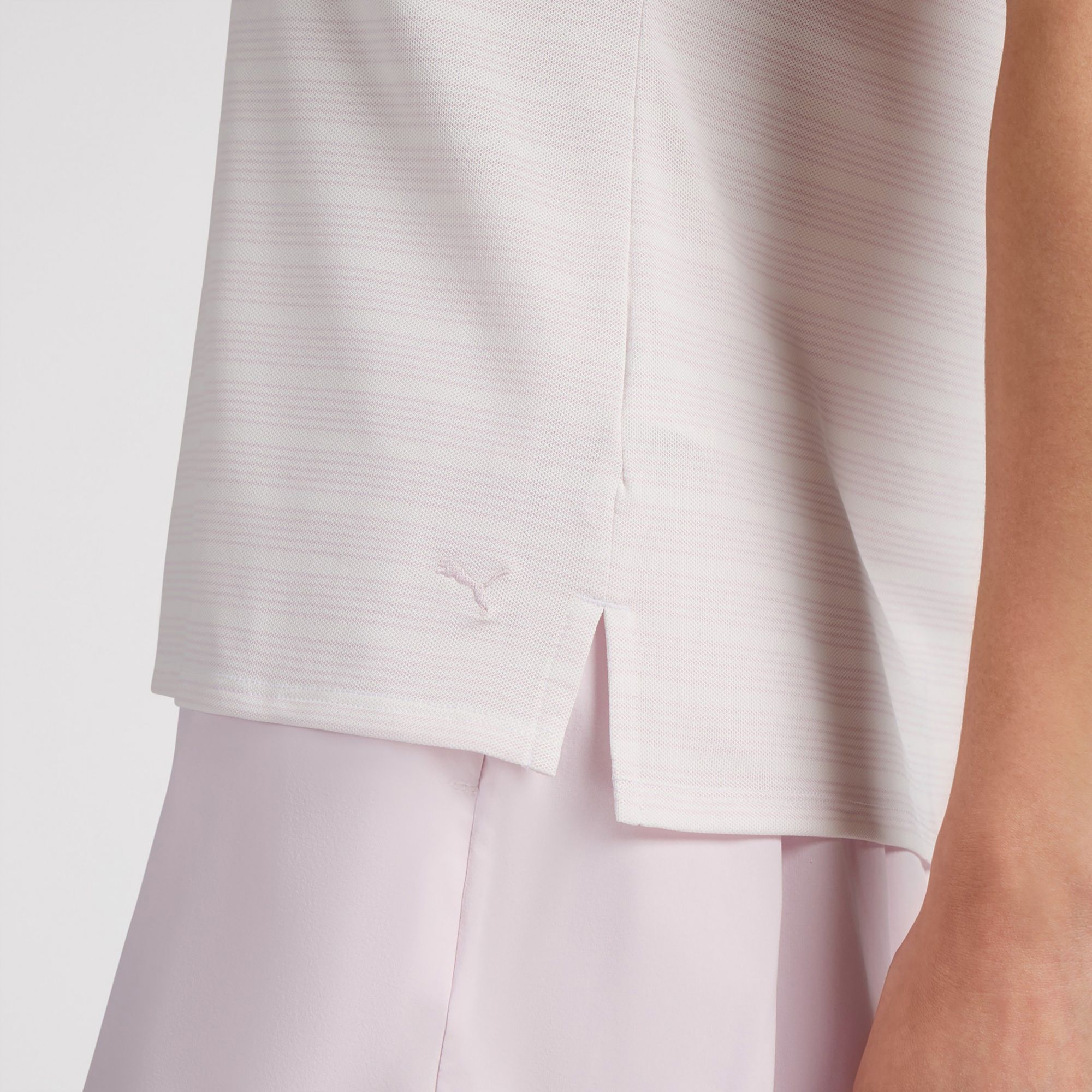 PUMA Women's Pique Striped Cap Sleeve Golf Polo product image