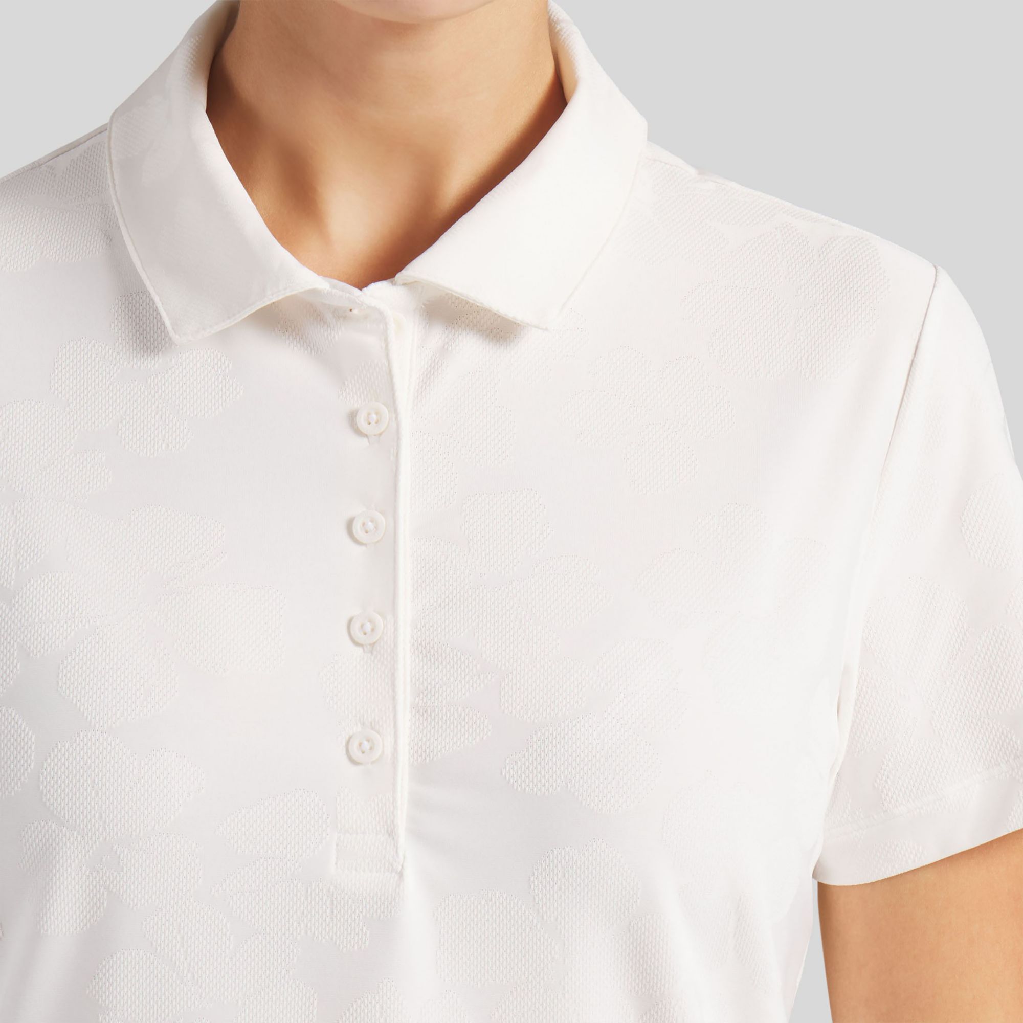 PUMA Women's Floral Lace Jacquard Golf Polo product image